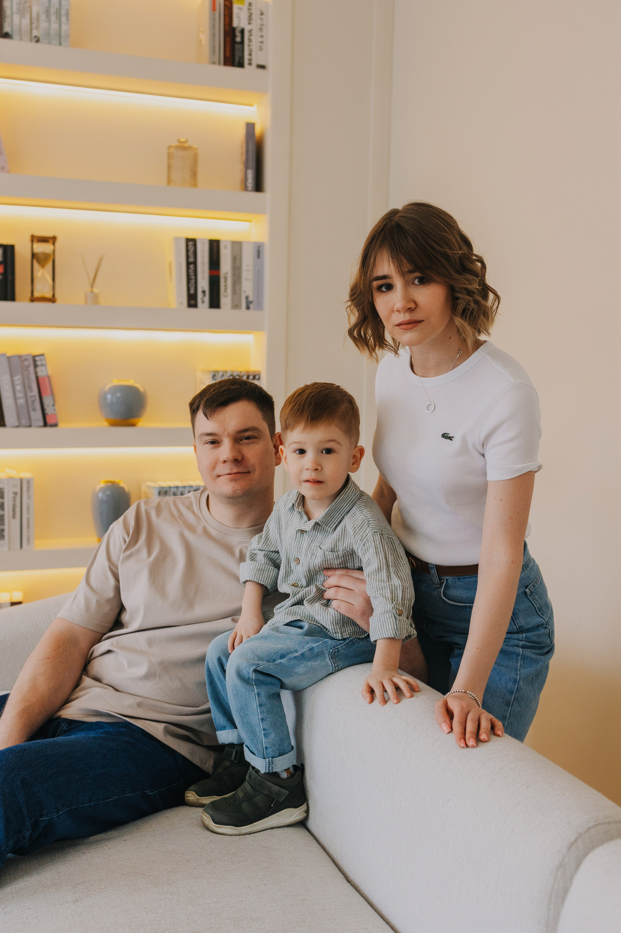 Большая семья. Домашняя фотосессия