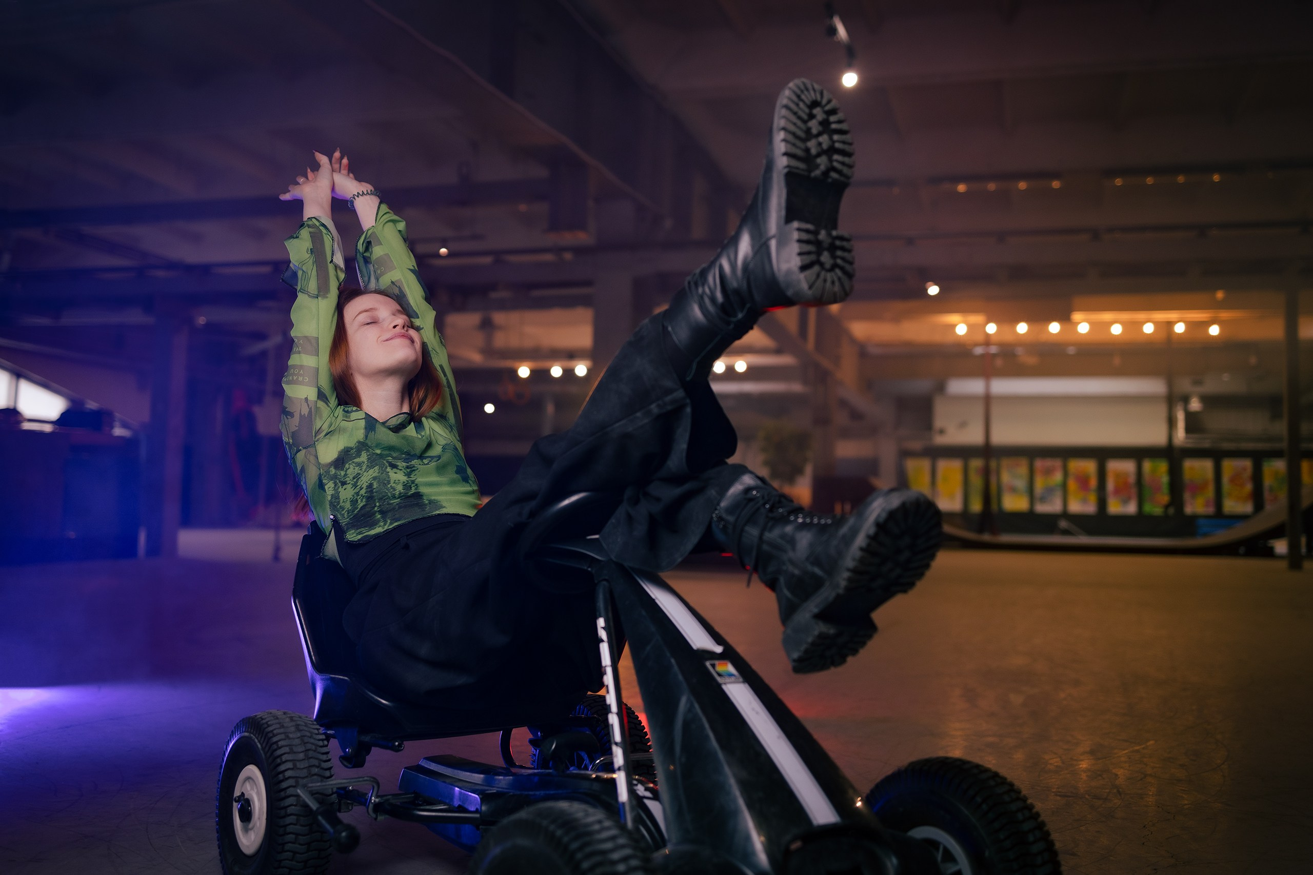 Лина в скейтпарке. Фотограф Санкт-Петербург