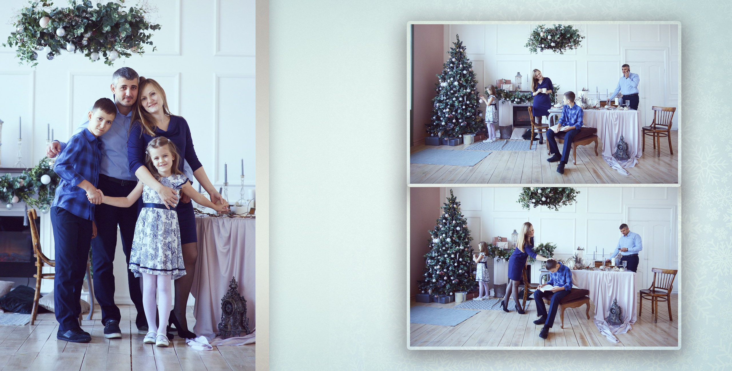 Новогодняя фотокнига очень весёлой семьи. Фотохудожник Наталия Кирсанова