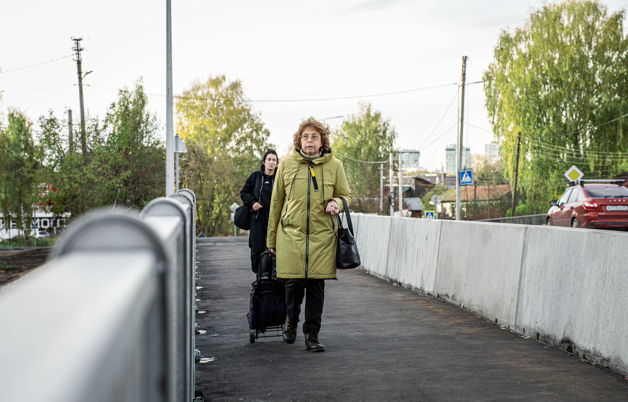 Церемония открытия нового моста в Иваново: гости и первые автомобили на мосту. Промышленная фотография Иваново, Промышленная фотография Владимир, Промышленная фотография Кострома, Промышленная фотография Ярославль