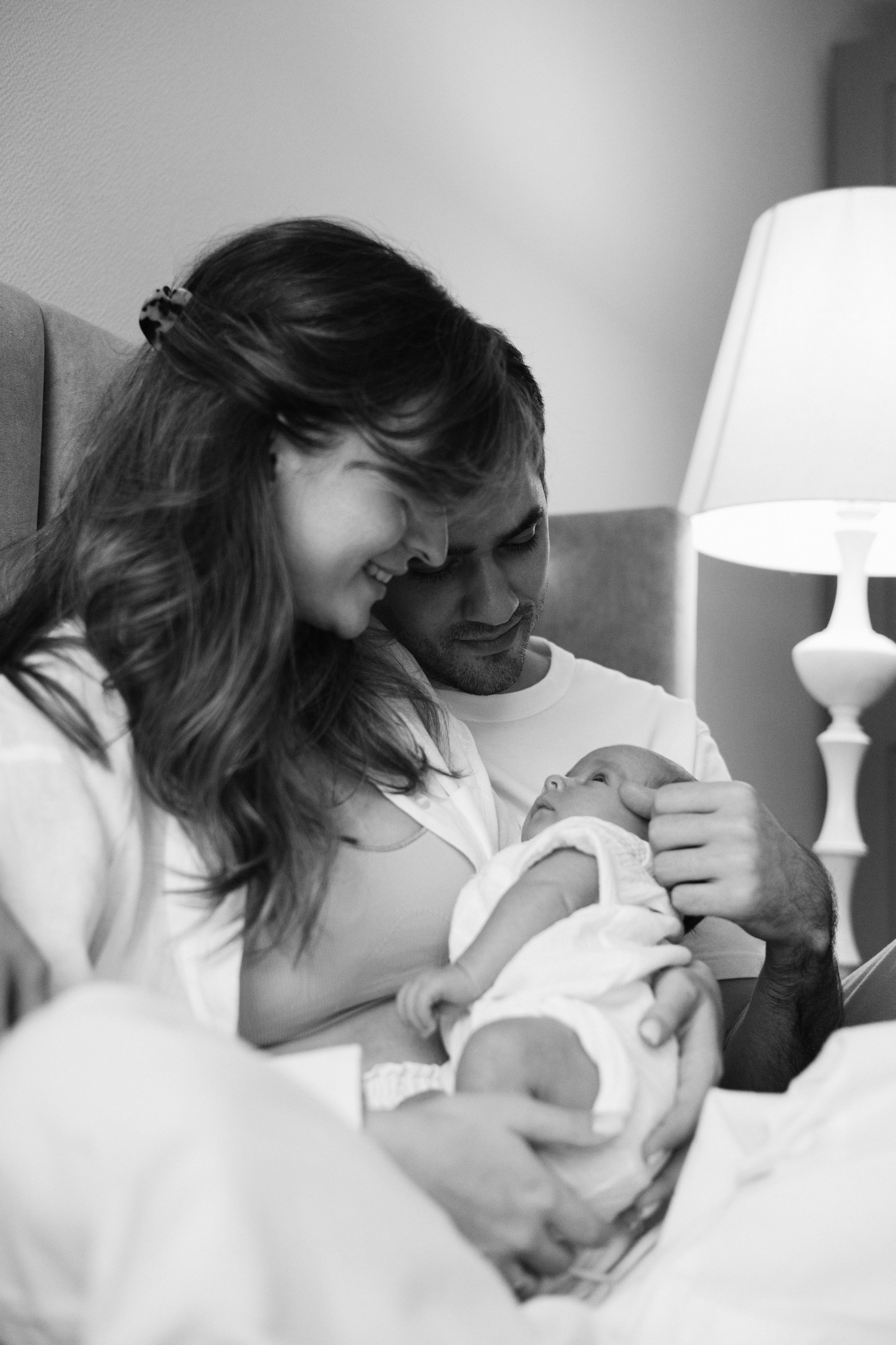 Диана, Рустам, Дамир, домашняя newborn. Семейный фотограф в Москве Марина Петра