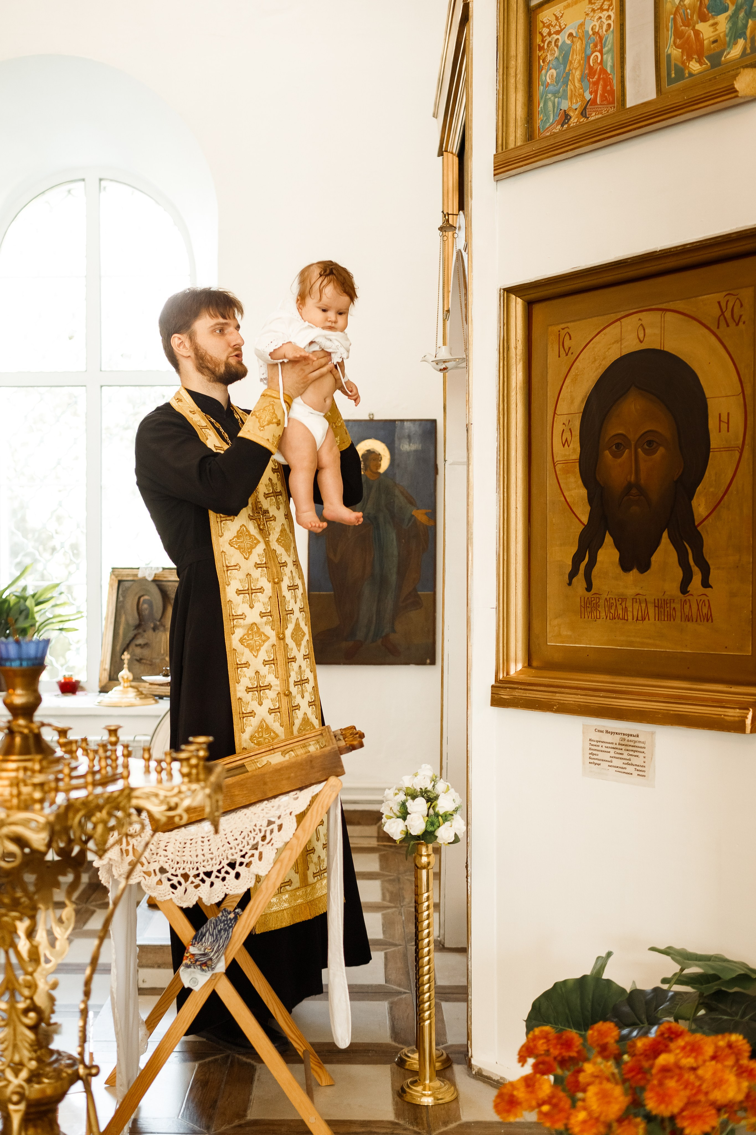 Крещение. Фотограф новорождённых Ярославль. Детский и семейный фотограф Анна Салова
