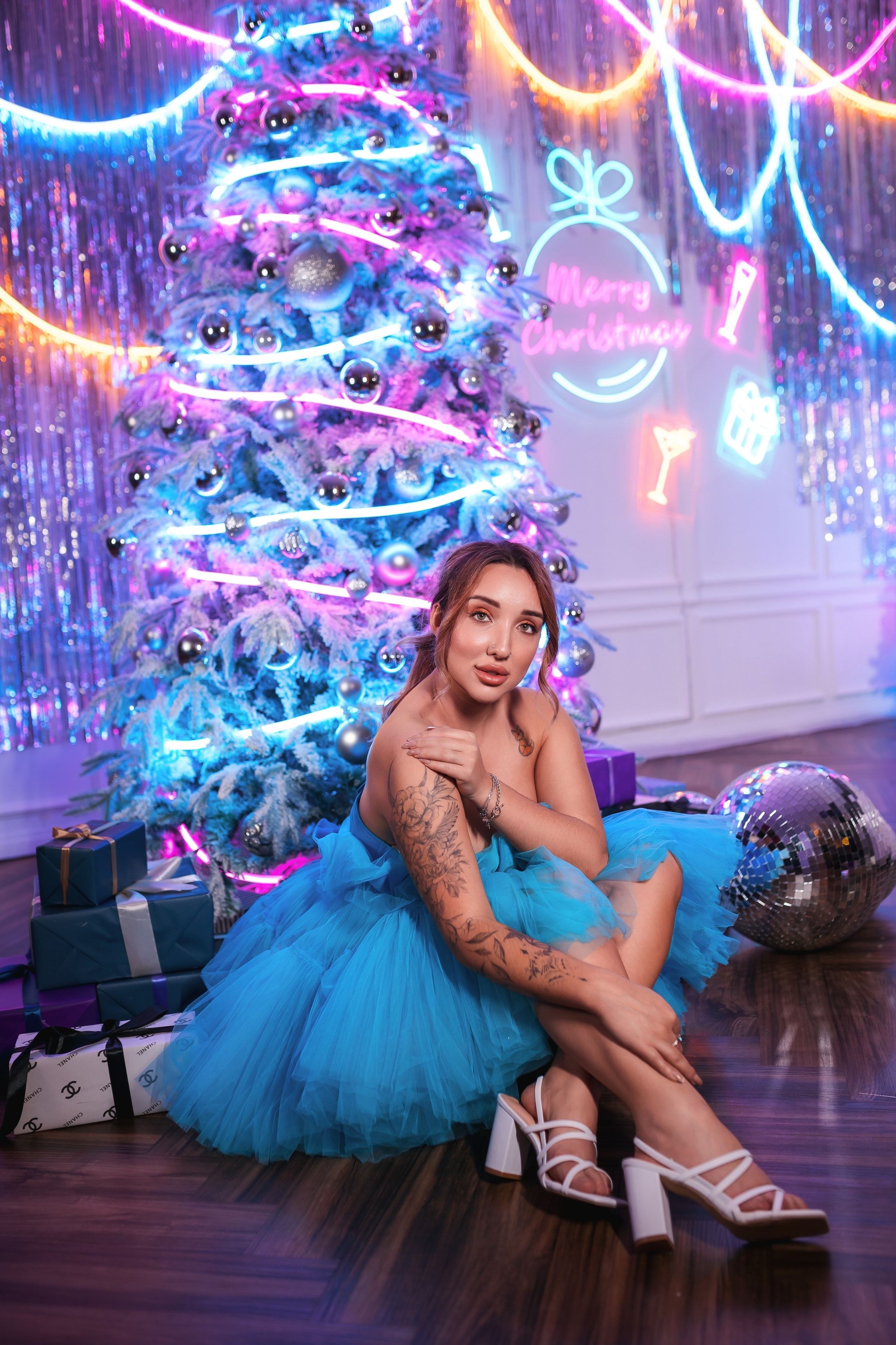 Новогодняя фотосессия в студии OneRoom. Свадебный фотограф в Хабаровске