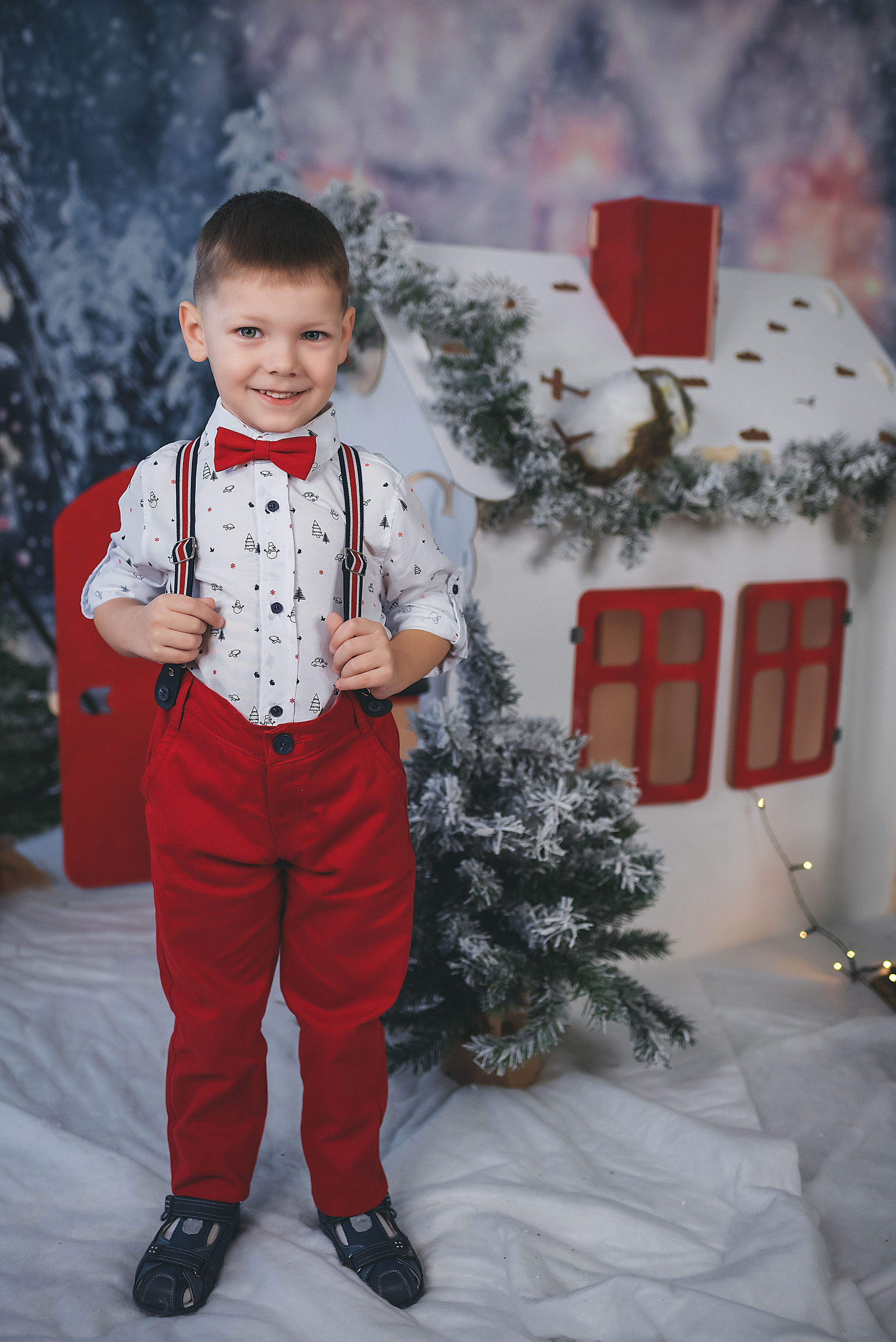 Проект «Новогодний домик». Семейный и детский фотограф в Тейково