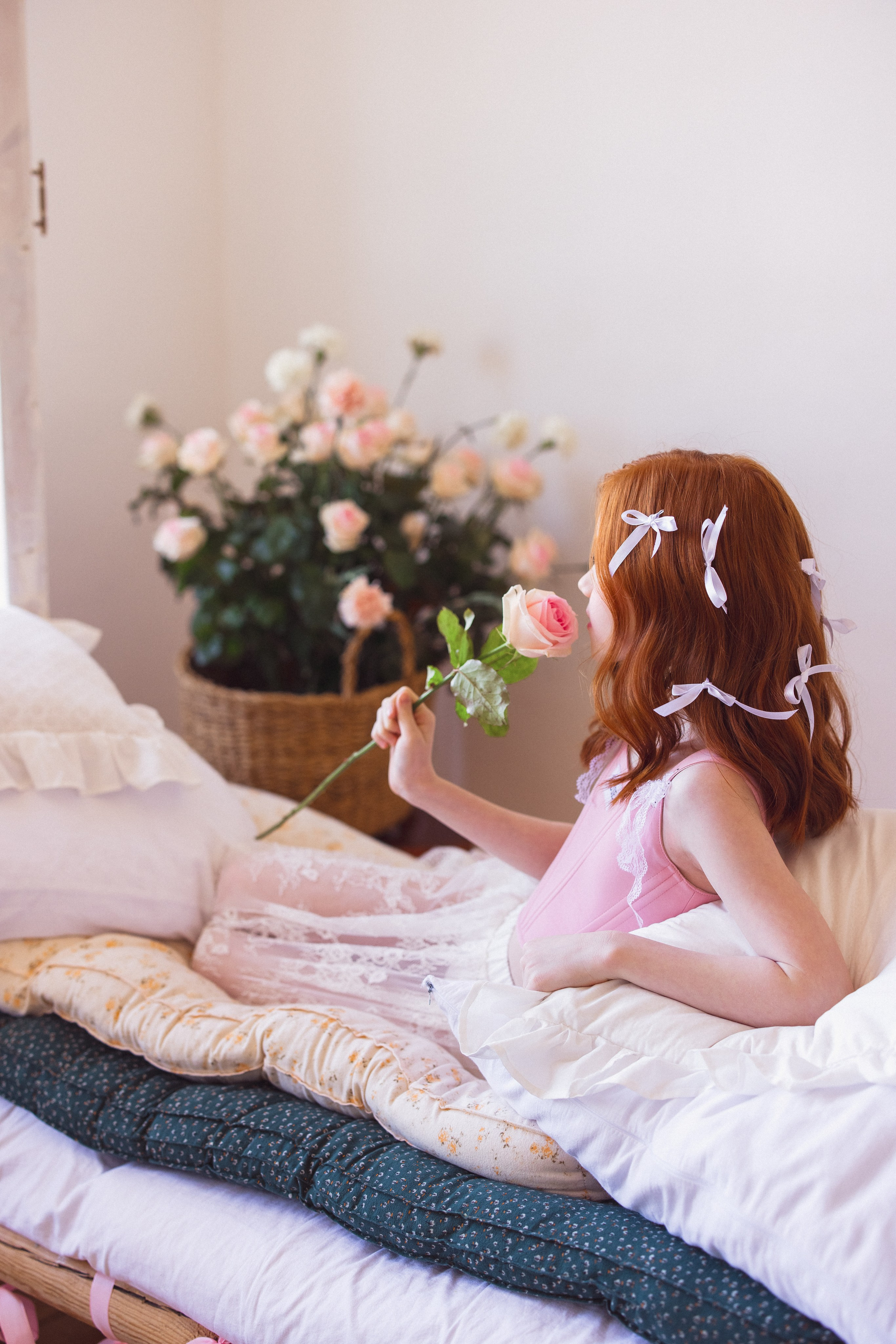 Фотосессия с живыми цветами в фотостудии г. Краснодар. Семейный и детский фотограф в Краснодаре Анна Трашкова