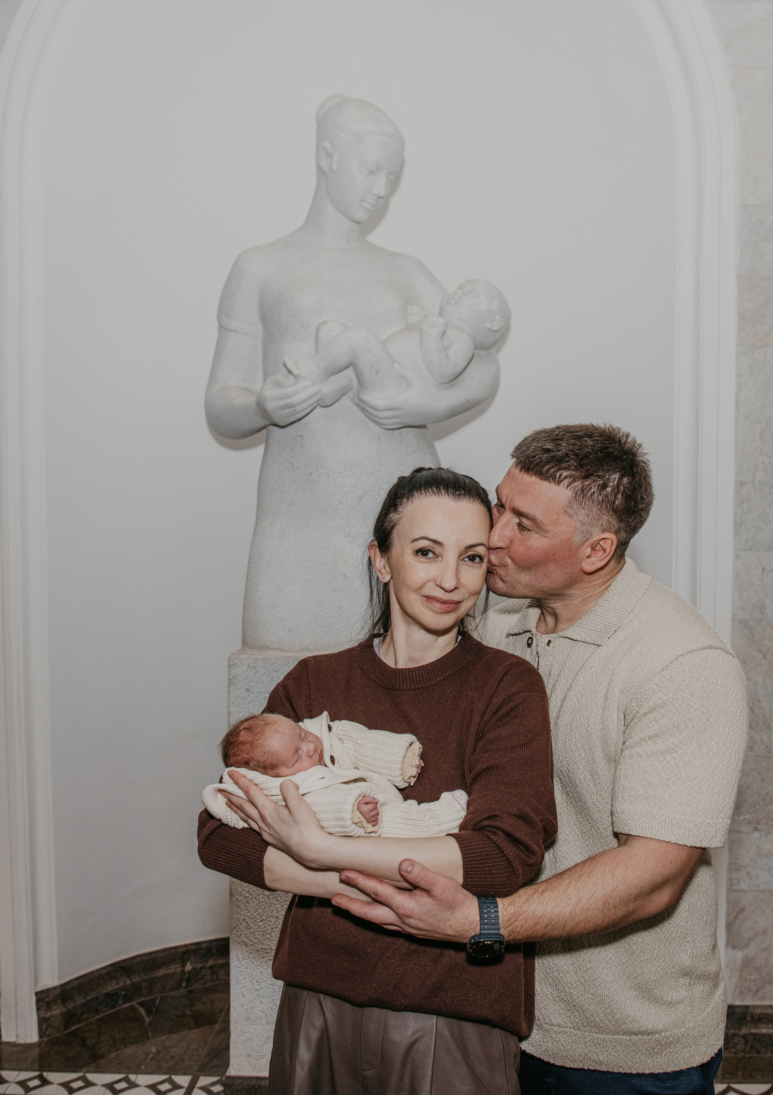 Выписка Екатерины. Снегиревка. Фотограф на выписку из роддома в Москве и МО