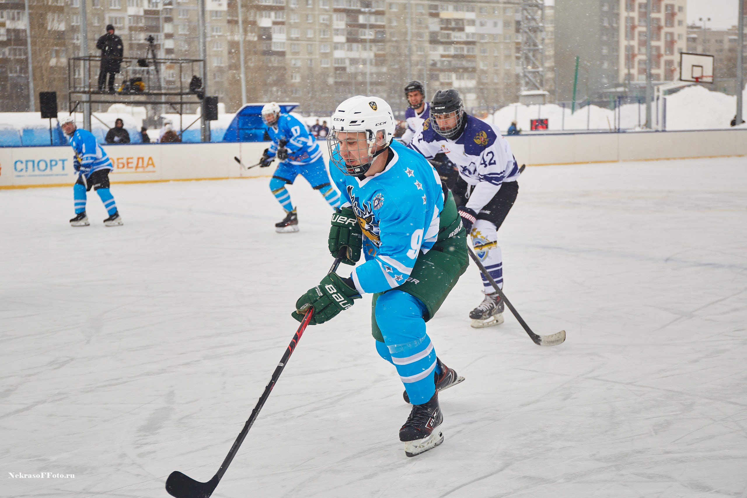 Турнир по хоккею «Русская классика» в рамках Офицерской хоккейной лиги. Спортивный фотограф Некрасов Денис