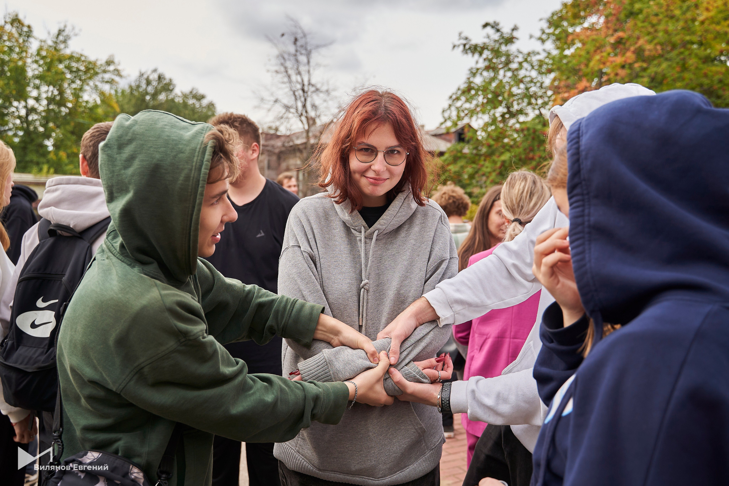 Мероприятие «Веревка» для первокурсников ННГАСУ. Репортажный фотограф Вилянов Евгений. Нижний Новгород