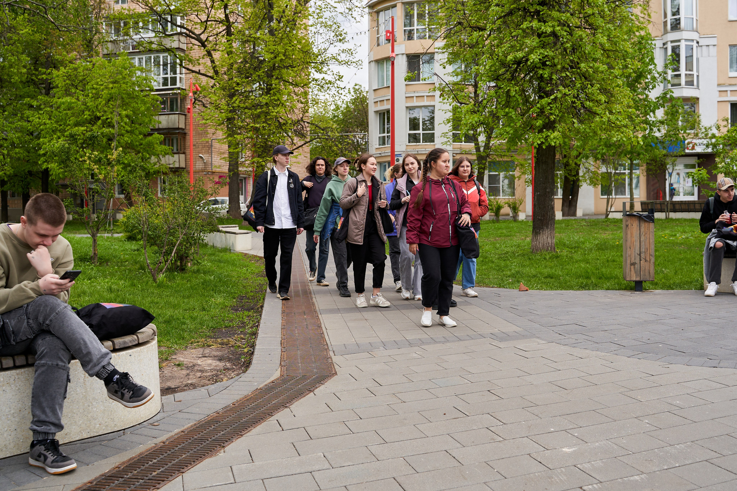 Городской квест в рамках регионального фестиваля «Учись без границ». Репортажный фотограф Вилянов Евгений. Нижний Новгород
