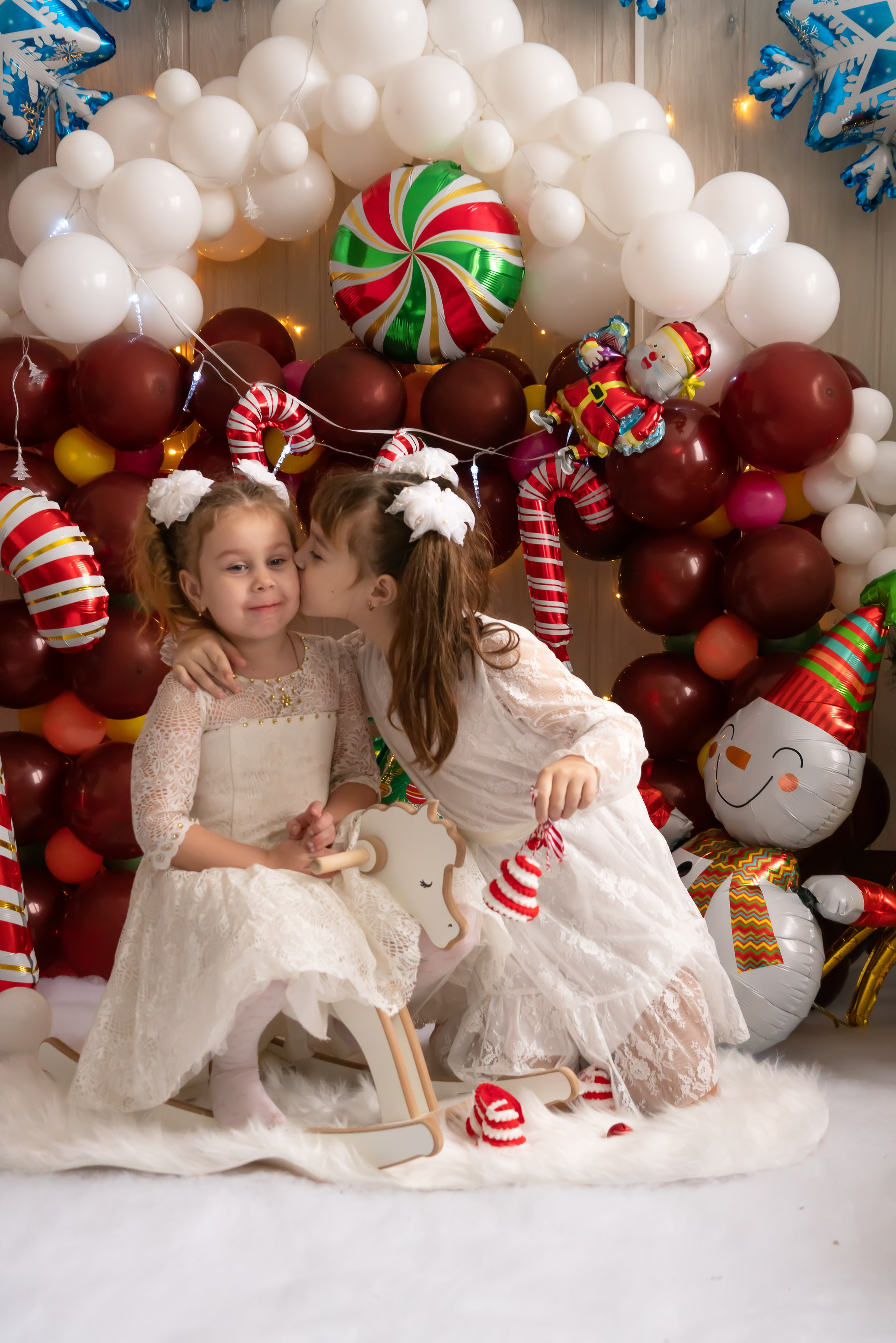 Новый год: Юлия и дочки. Семейный и детский фотограф Тула Ясногорск Тульская область Надежда Кукушкина