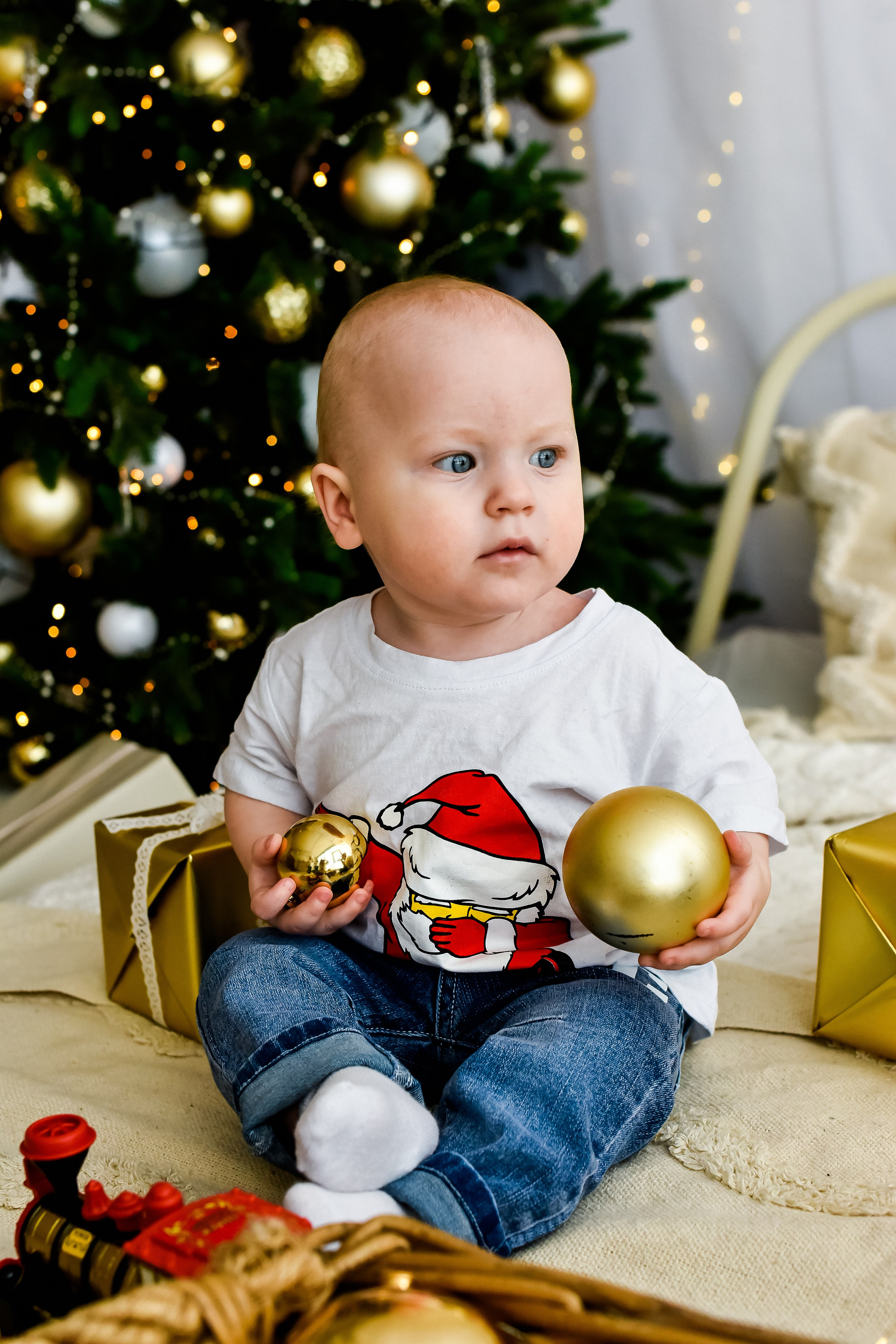 Новогодняя фотосессия для семьи Натальи И Дениса с сыновьями