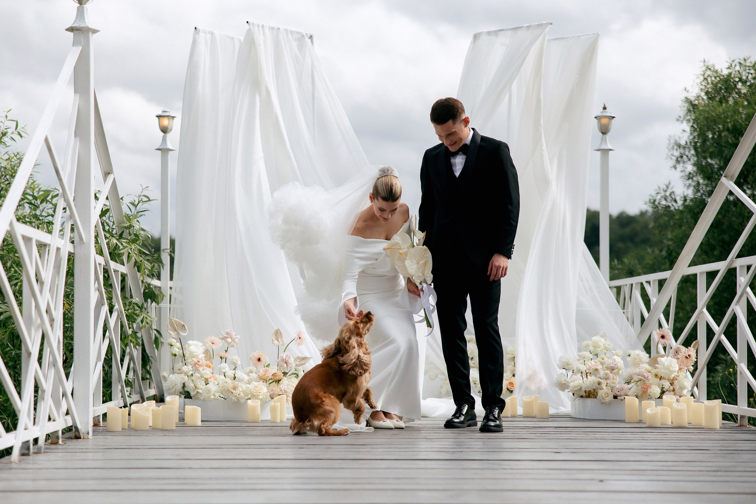 Свадебная фотосессия Настя, Макс и Карюша. Свадебный фотограф Москва