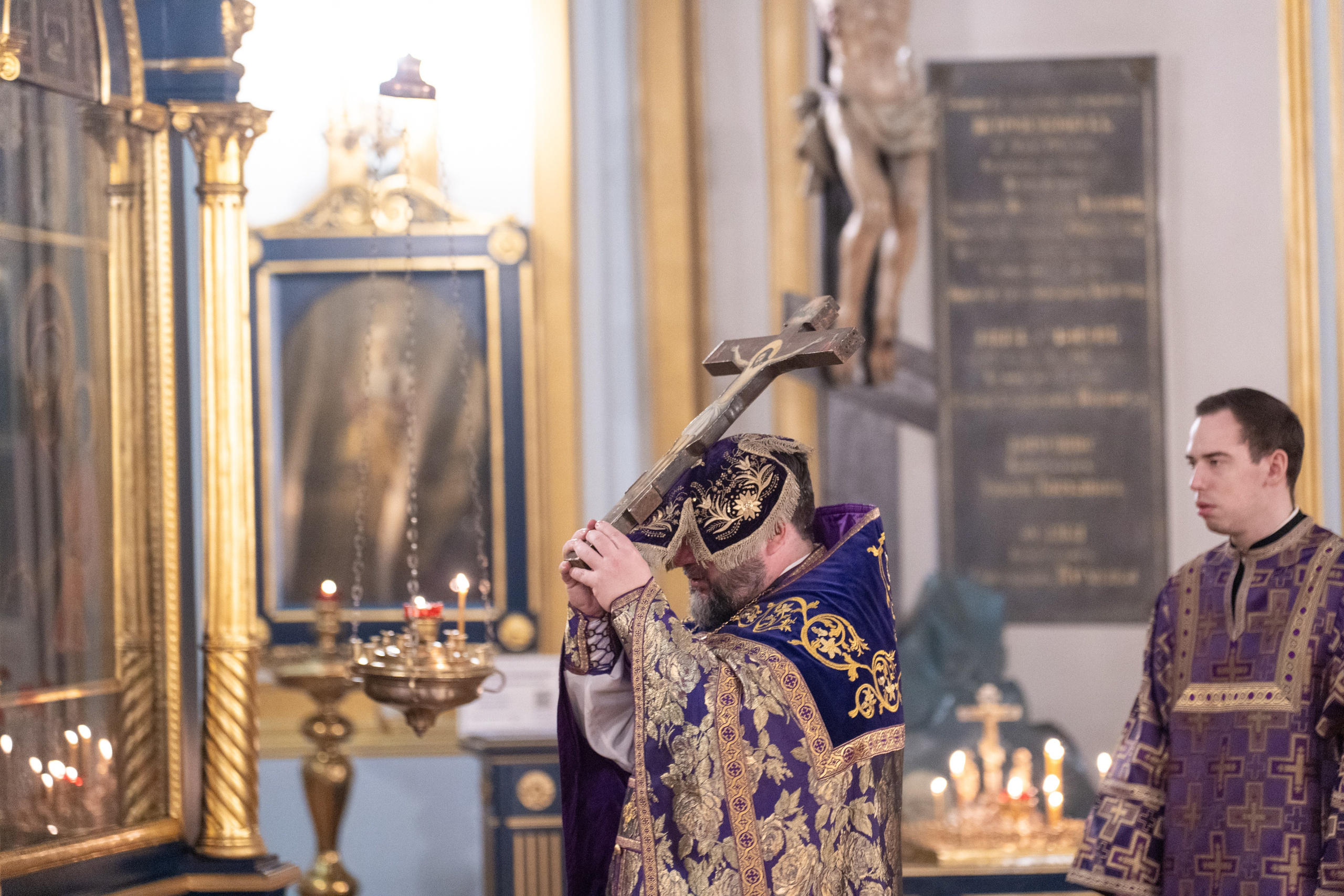 Воскресное бдение в канун Недели Крестопоклонной. НИКОЛО-БОГОЯВЛЕНСКИЙ МОРСКОЙ СОБОР