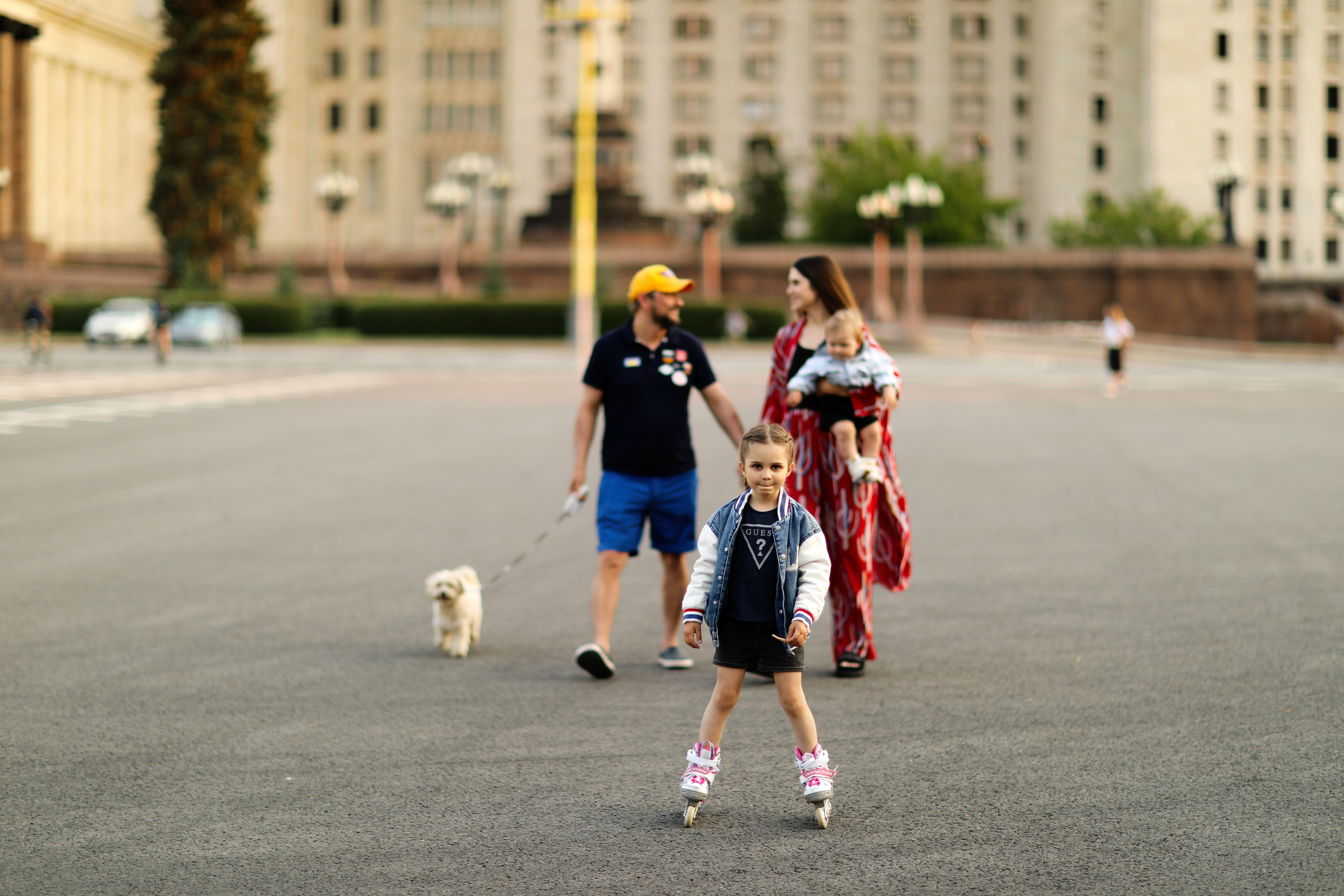 Знойное лето в Москве (Семейная фотопрогулка). Семейный и детский фотограф Москва
