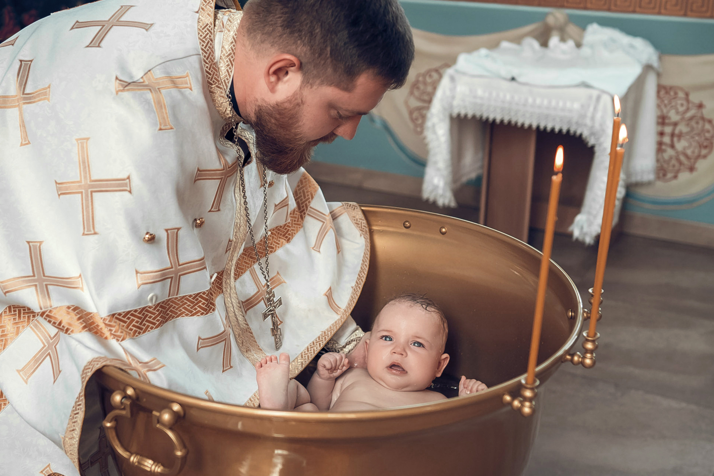 Крещение в храме ап. Андрея Первозванного г. Севастополь. Церковный фотограф Севастополь