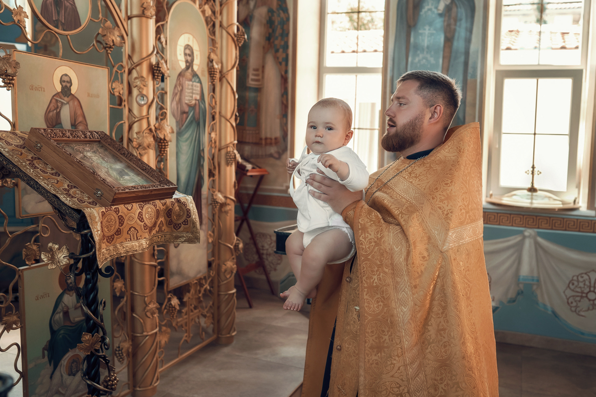 Крещение в храме ап. Андрея Первозванного г. Севастополь. Церковный фотограф Севастополь