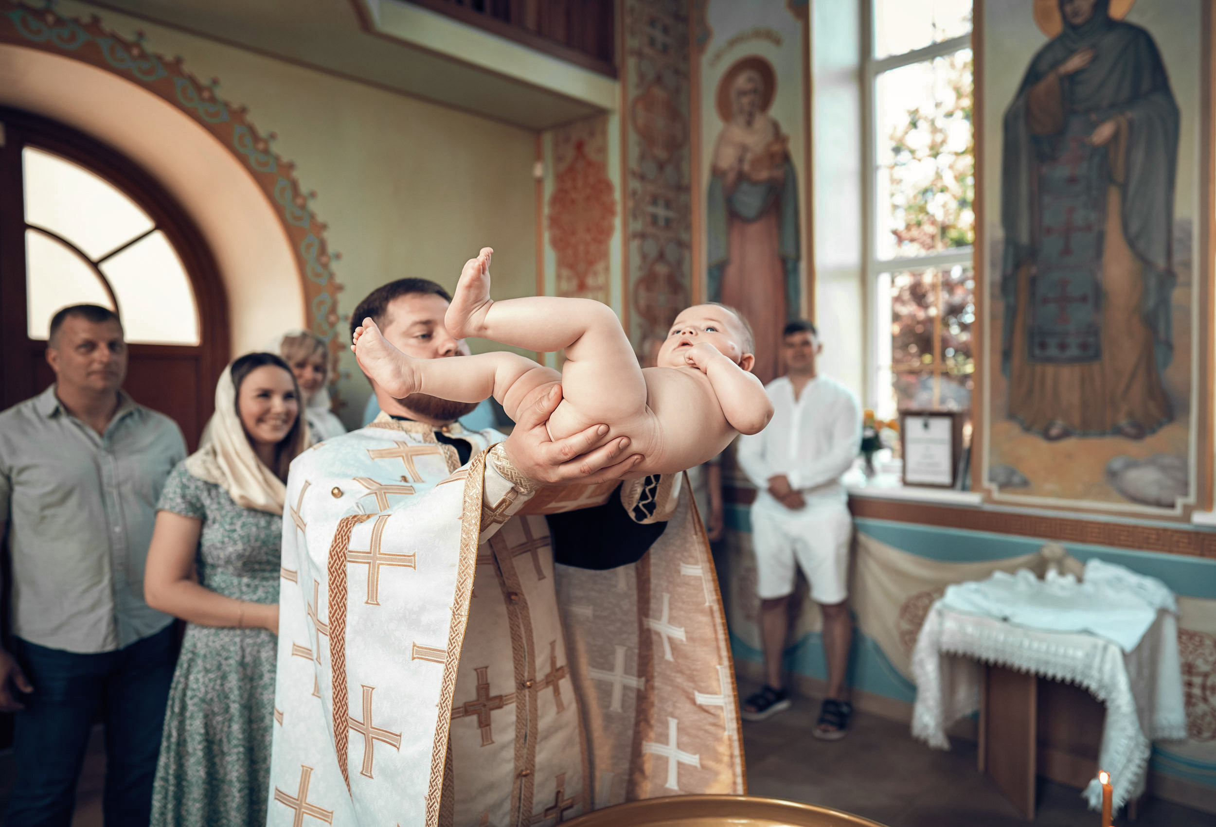 Крещение в храме ап. Андрея Первозванного г. Севастополь. Церковный фотограф Севастополь