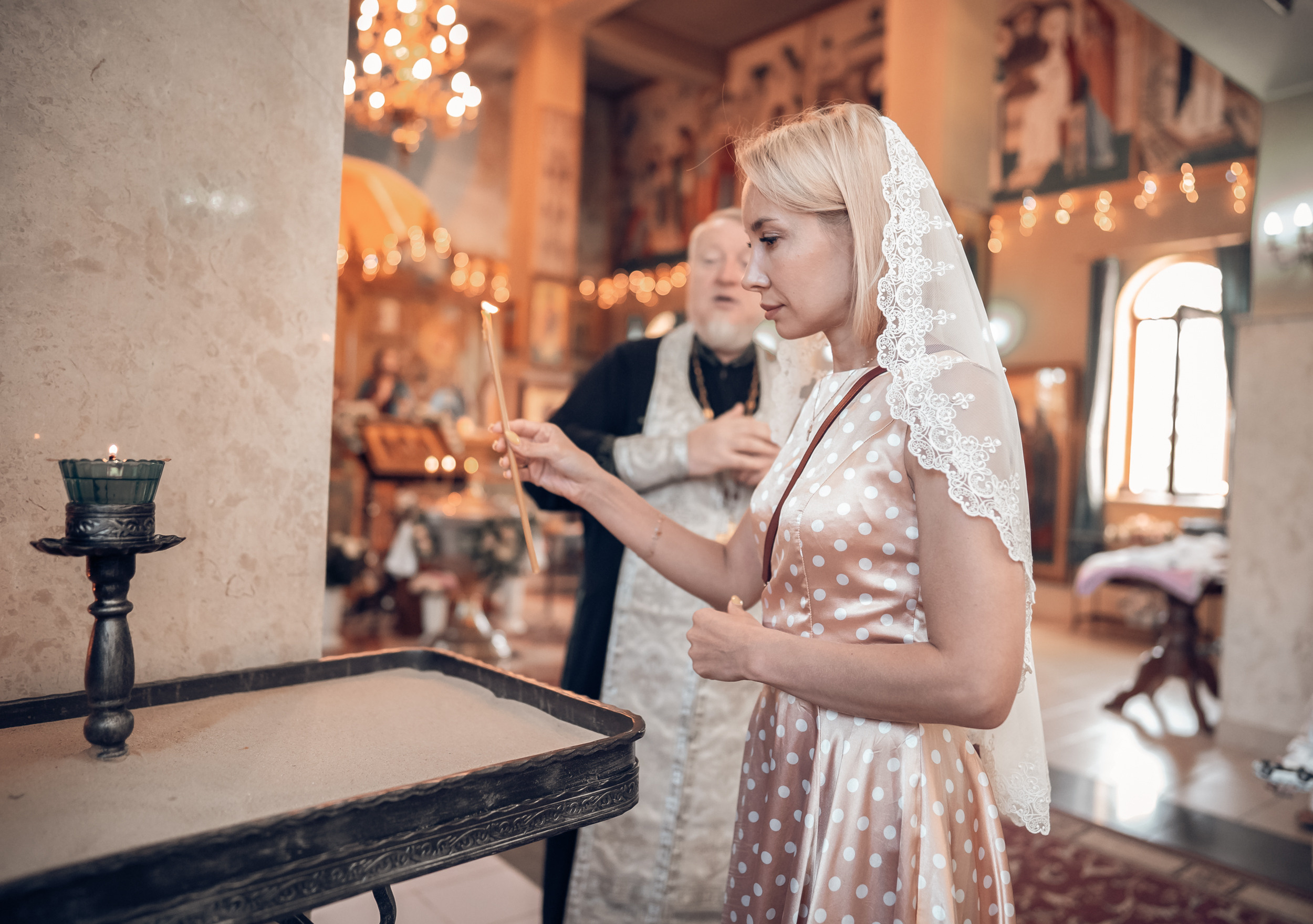 Крещение в храме Прп.Сергия Радонежского с. Орлиное. Церковный фотограф Севастополь