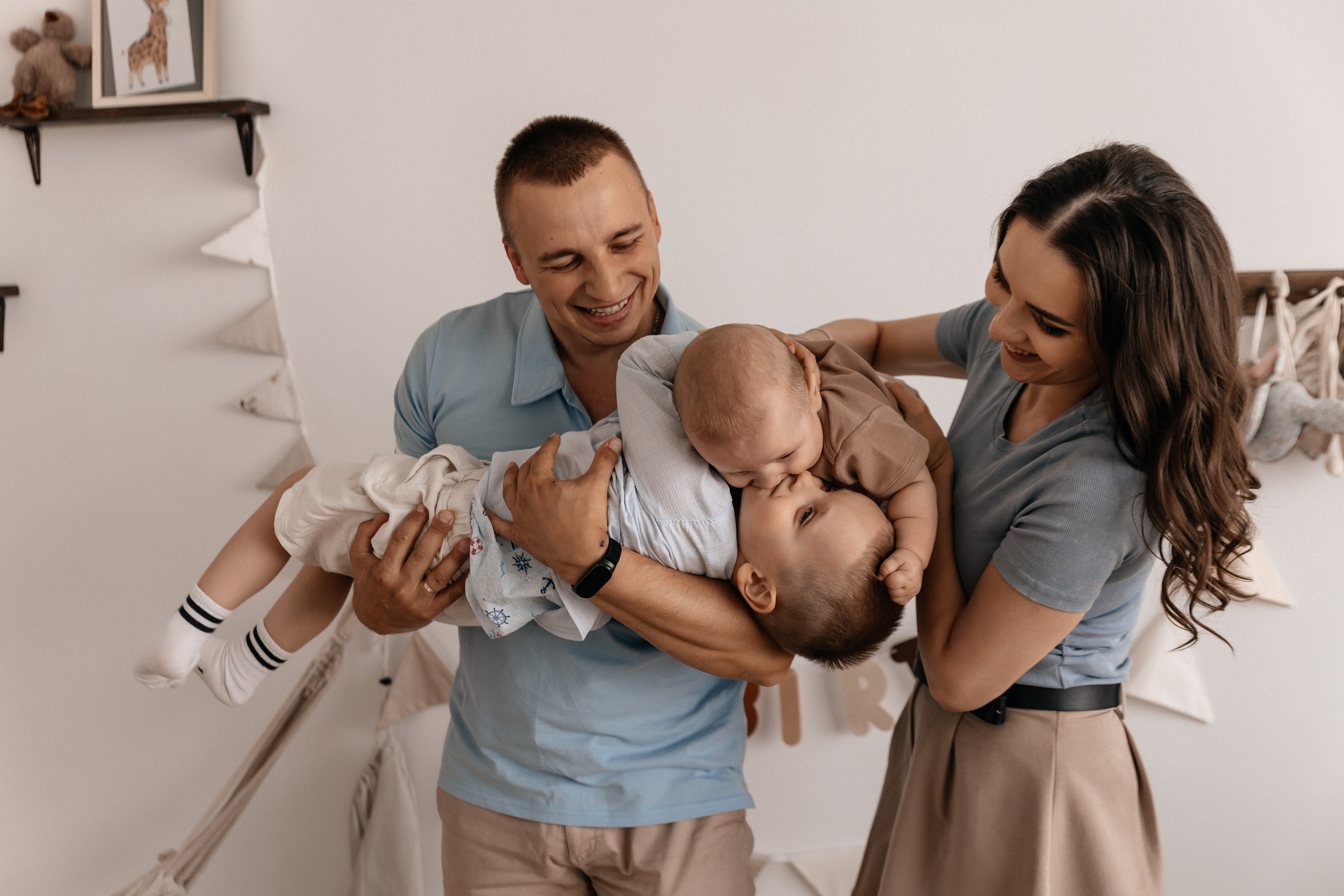 Павел, Кристина, Святослав, Елисей. Семейный фотограф Минск Усова Ольга