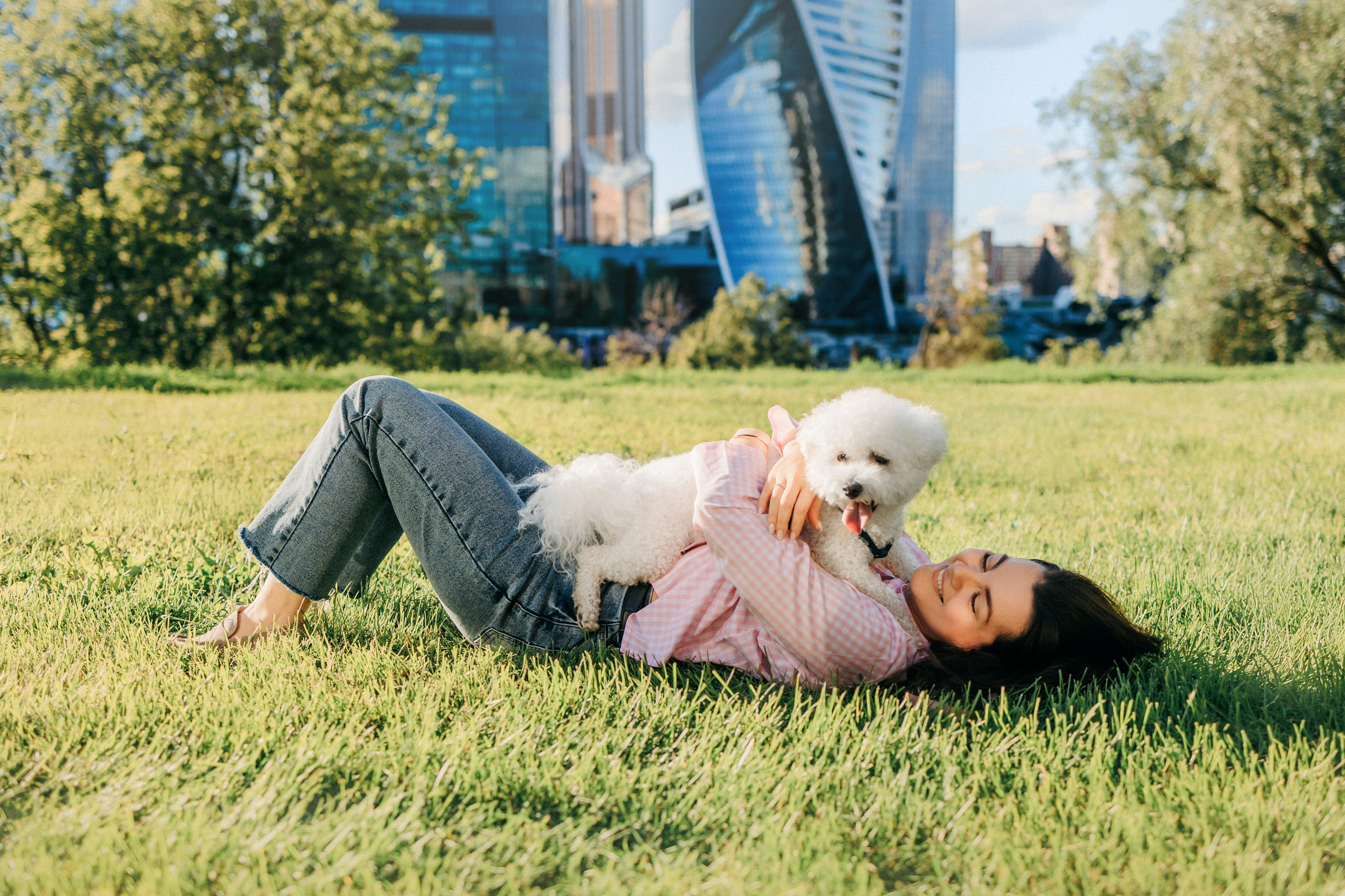 Марина, Данил и Бруно. Фотограф-анималист Елена Радченко, Москва
