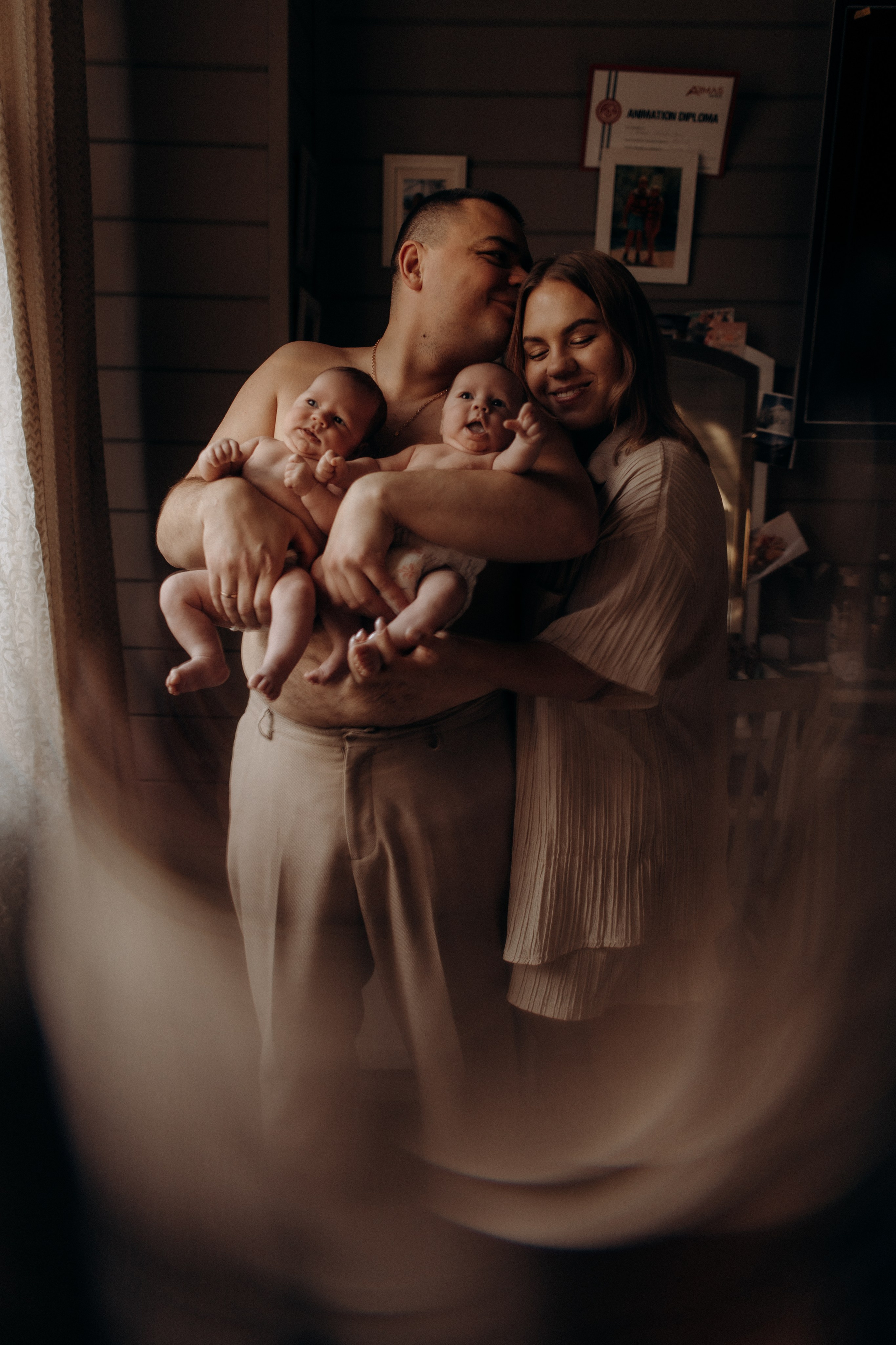 Крошки Соня и Василиса. Семейный фотограф в Москве и Люберцах Юлия Гуськова