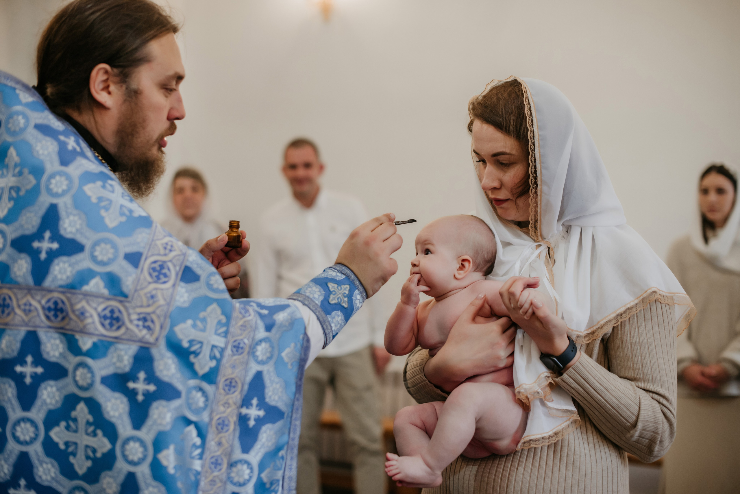 Таинство крещения Анны. Свадебный, семейный и портретный фотограф в Суворове Анастасия Седыкин