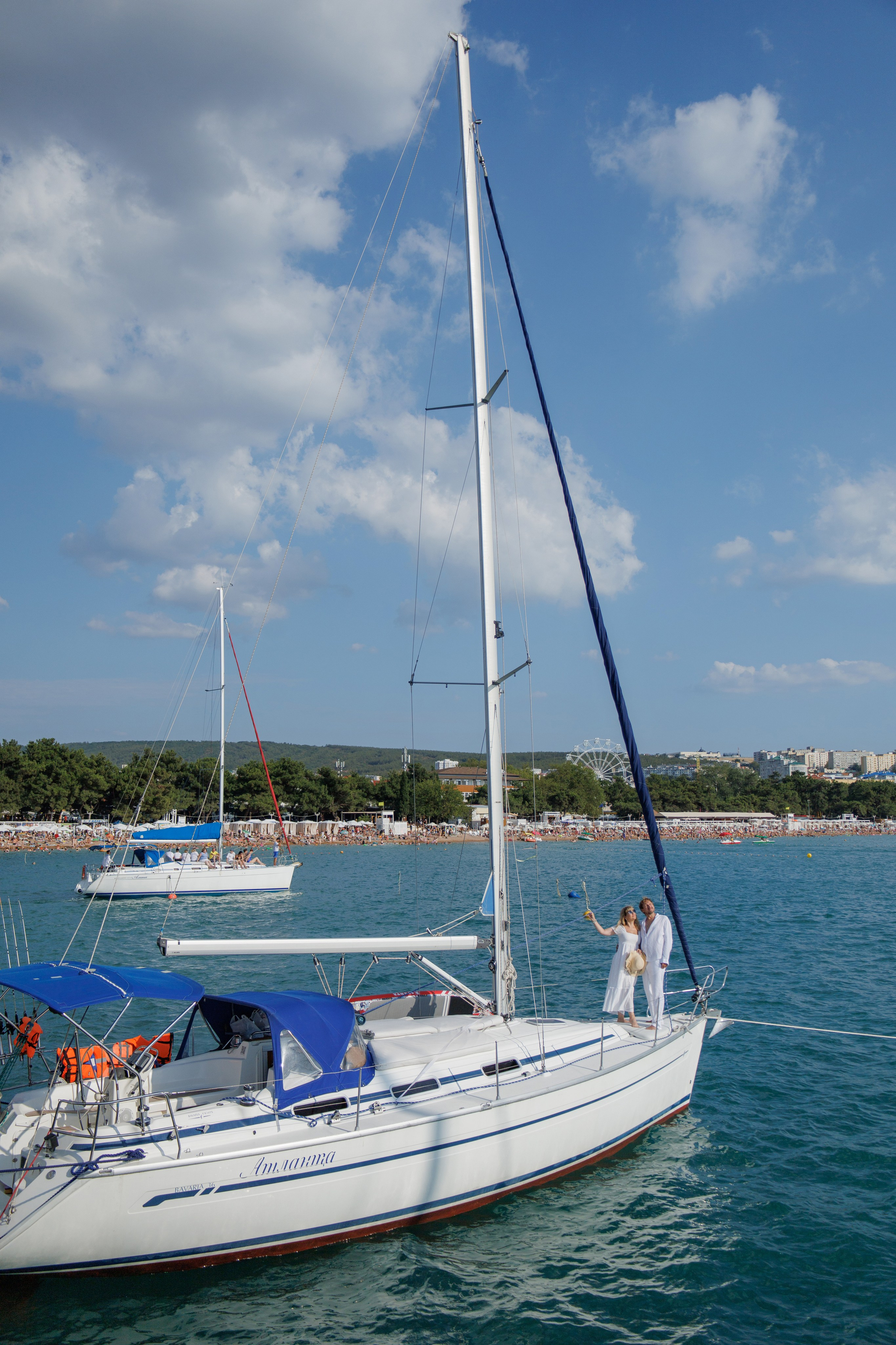 Лавстори на яхте. Семейный и портретный фотограф в Геленджике Любовь Бодрова