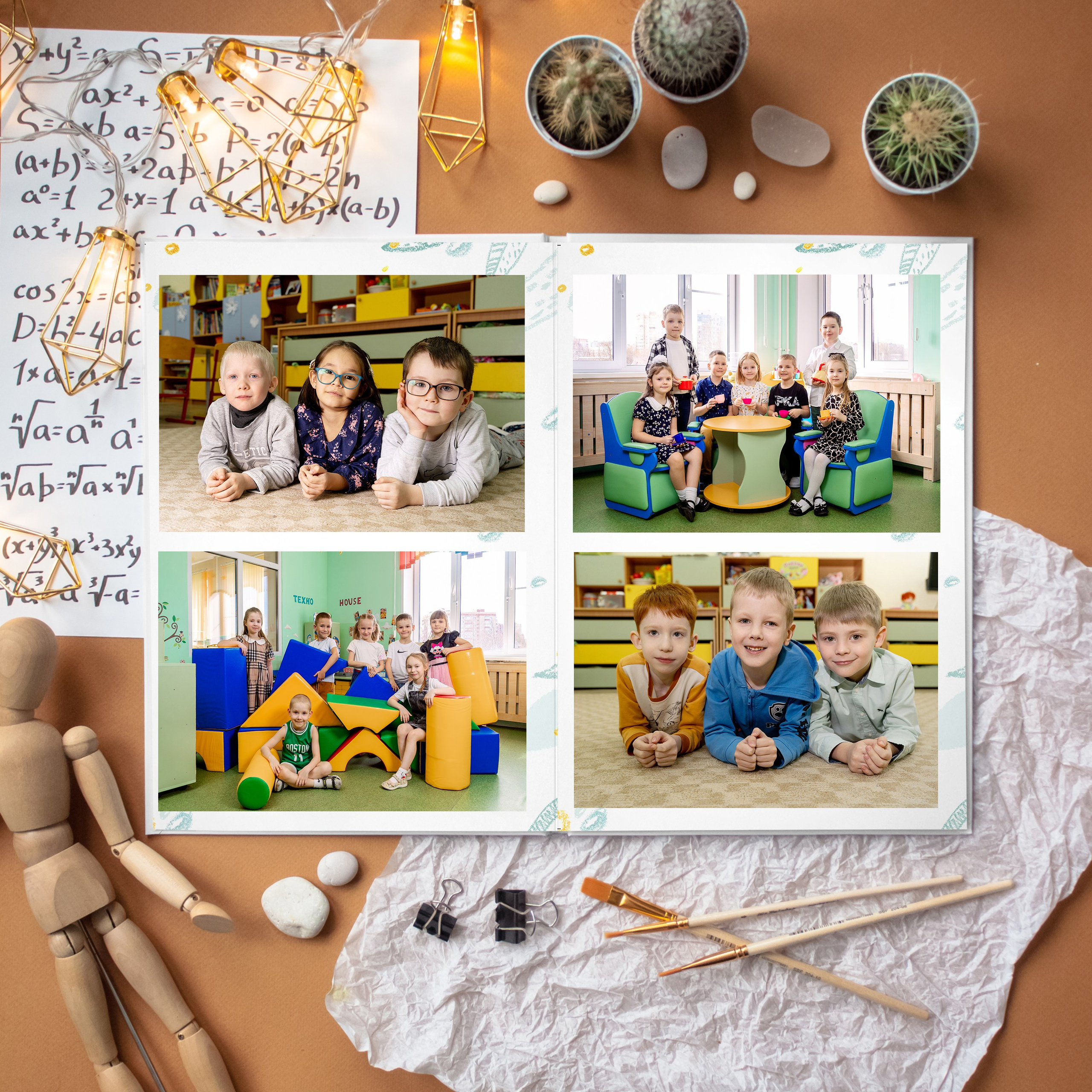 Альбом общей верстки для детского сада. Ирина Коновалова школьный фотограф. Выпускные альбомы Ярославль