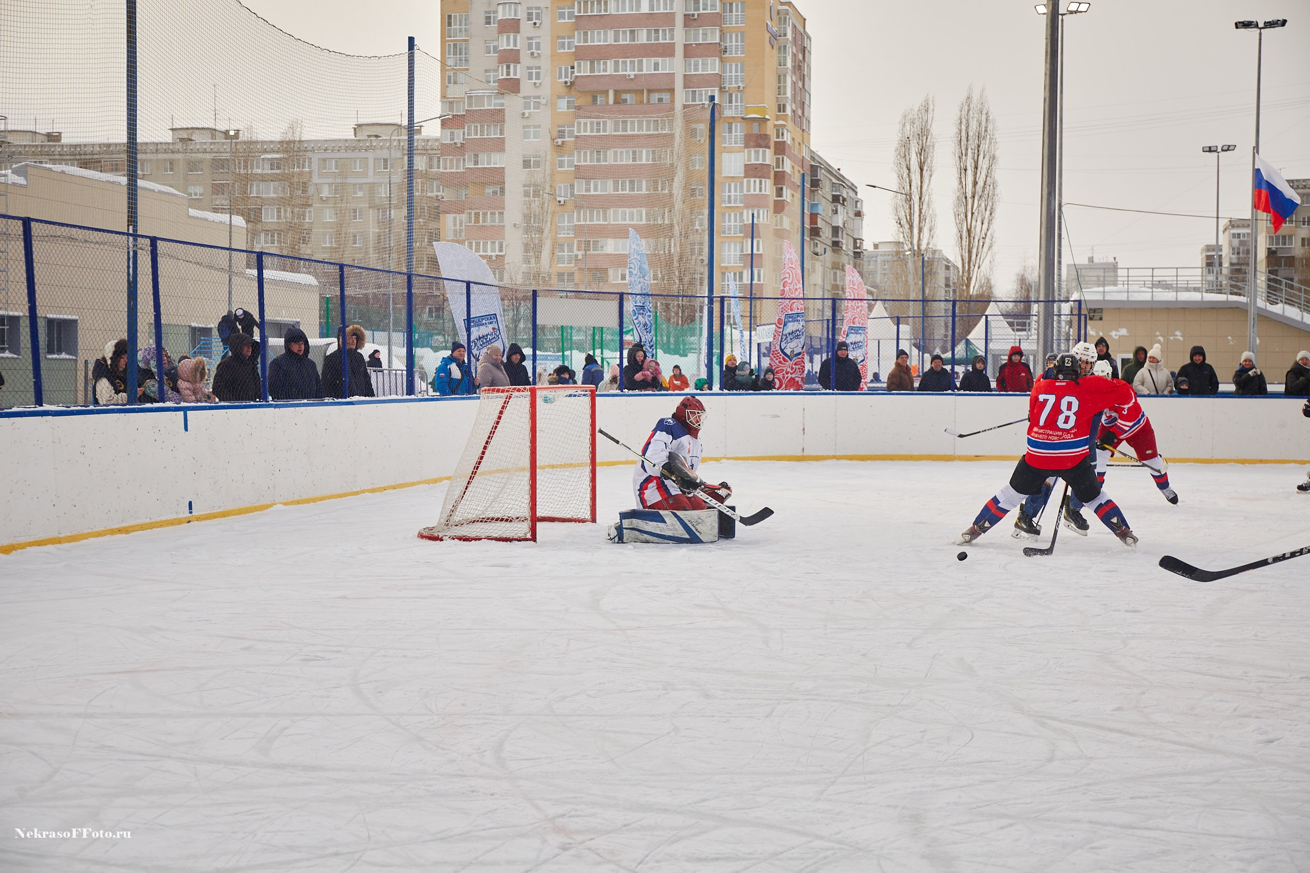 Турнир по хоккею «Русская классика» в рамках Офицерской хоккейной лиги. Спортивный фотограф Некрасов Денис