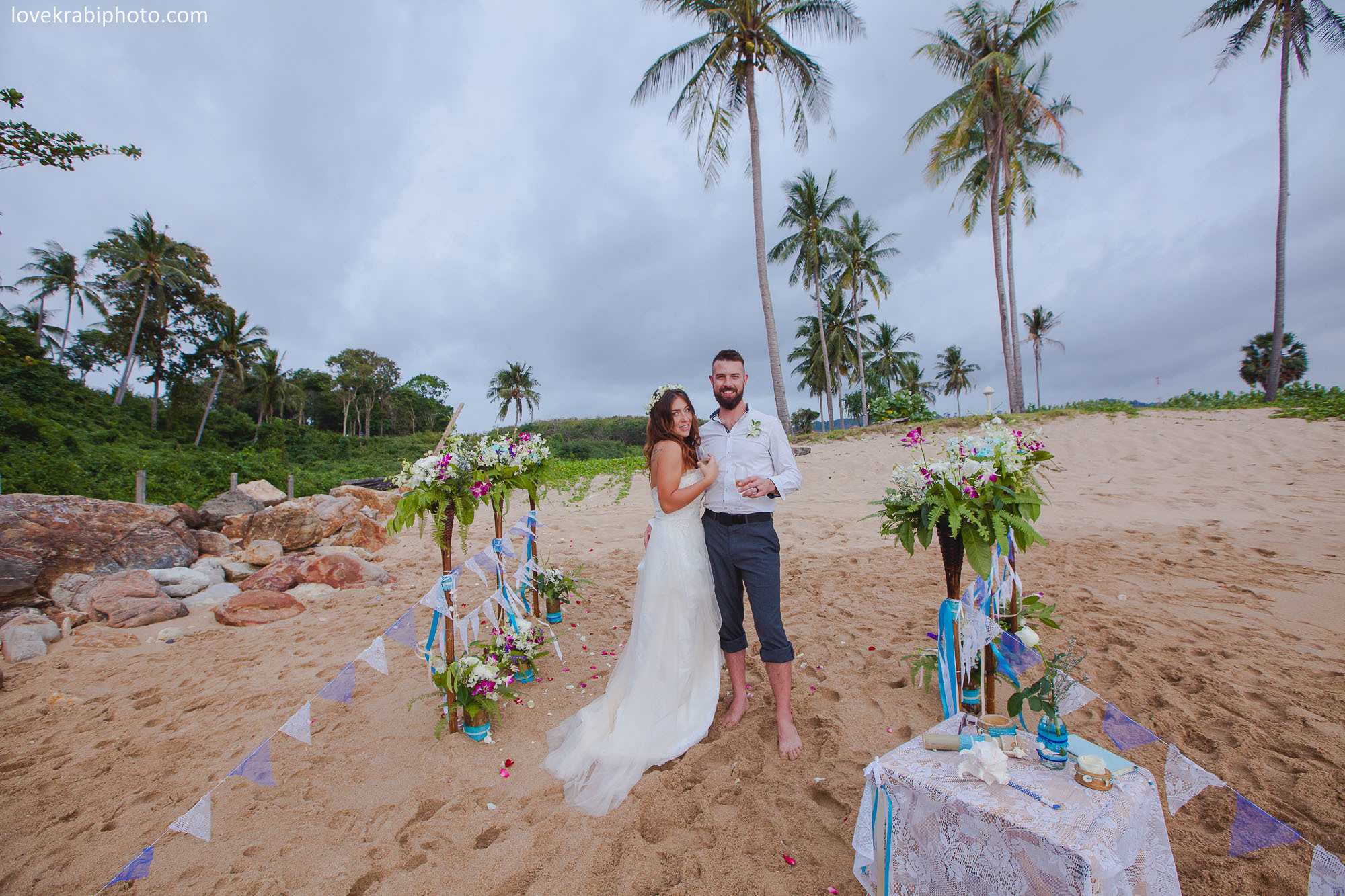 Wedding Vows Set Up in Krabi and Koh Lanta. Photography & Events Thailand Krabi