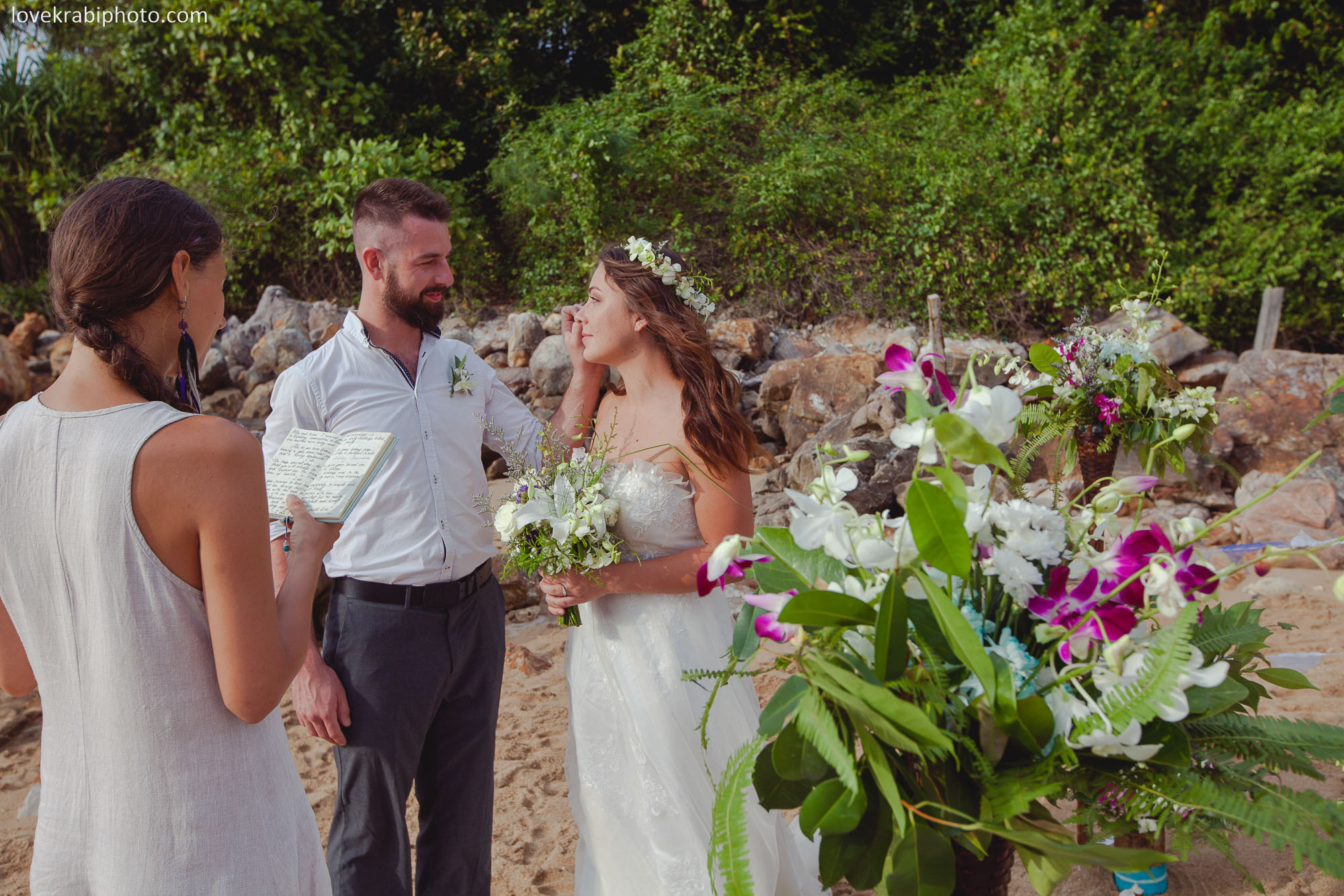 Wedding Vows Set Up in Krabi and Koh Lanta. Photography & Events Thailand Krabi