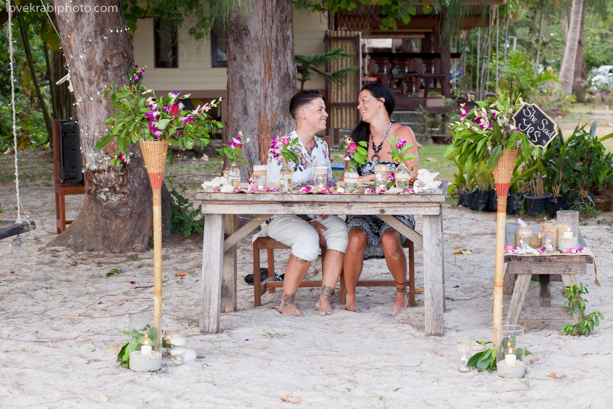 krabi proposal photography, thailand photographer, holiday in thailand, krabi beach, lgbt proposal thailand, lgbt pride krabi, she said yes, krabi ao nang beach, koh lanta photographer