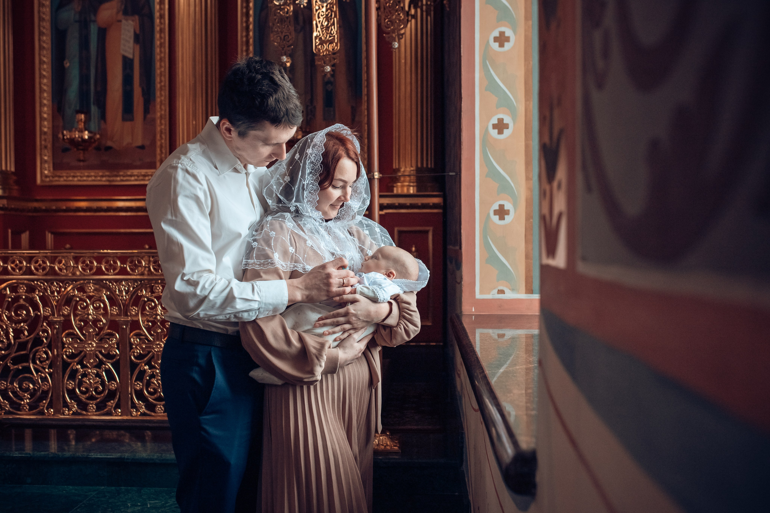 Крещение Ивана в храме Георгия Всеволодовича. Екатерина Крапивина фотограф церковных Таинств в Нижний Новгороде