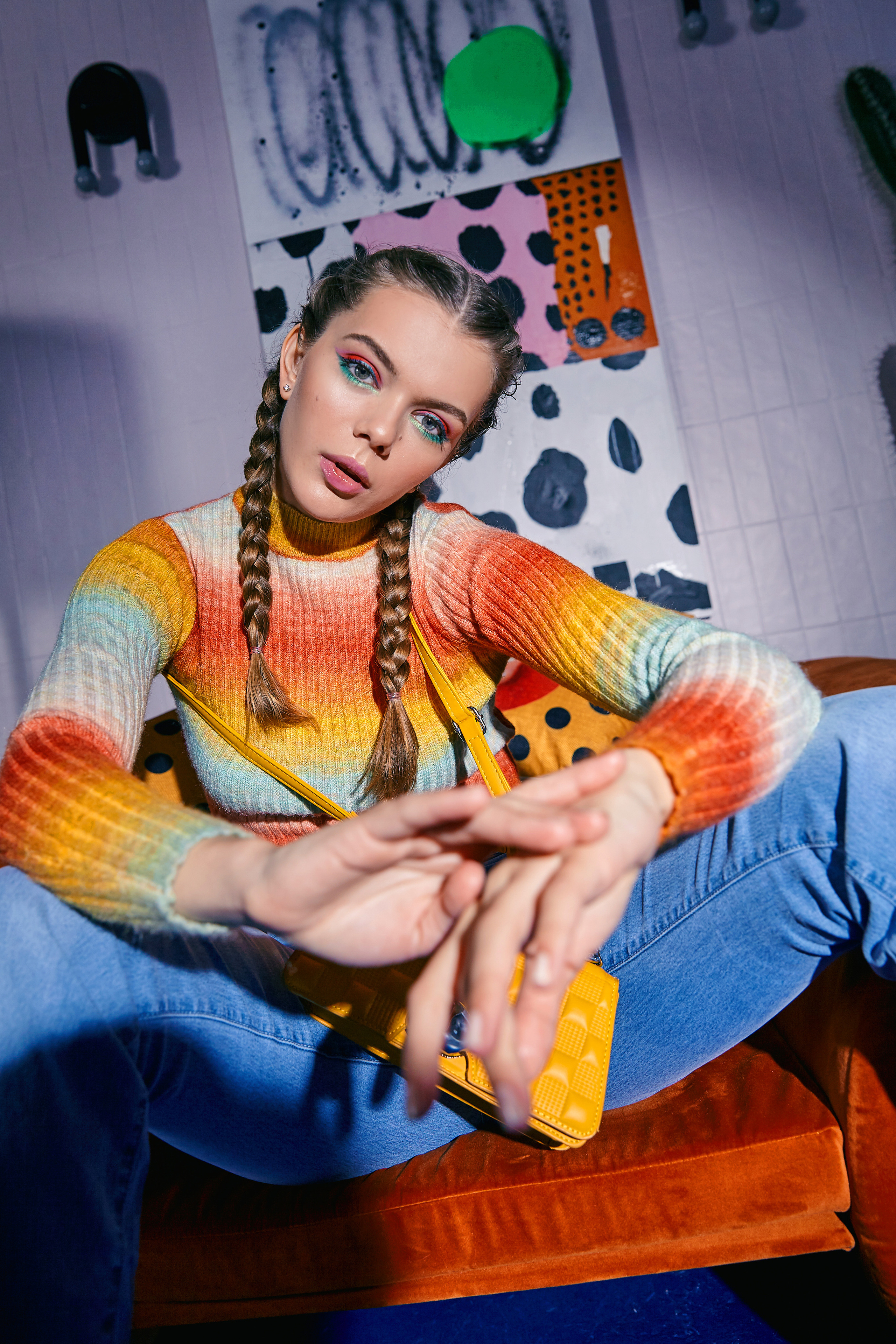 Стильная съемка в стиле 80-х. Рекламный фотограф Санкт-Петербург Катерина Мишкель