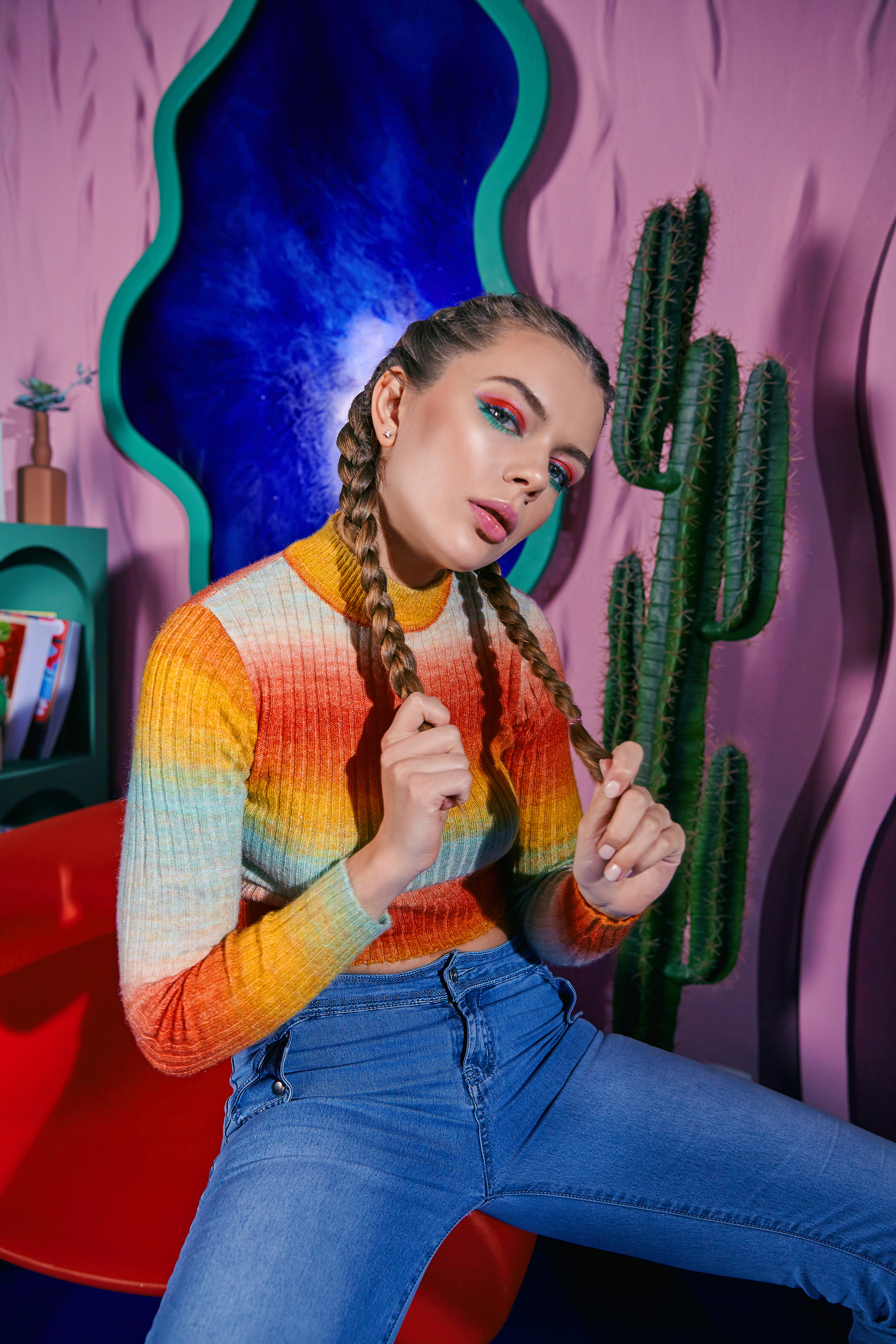 Стильная съемка в стиле 80-х. Рекламный фотограф Санкт-Петербург Катерина Мишкель