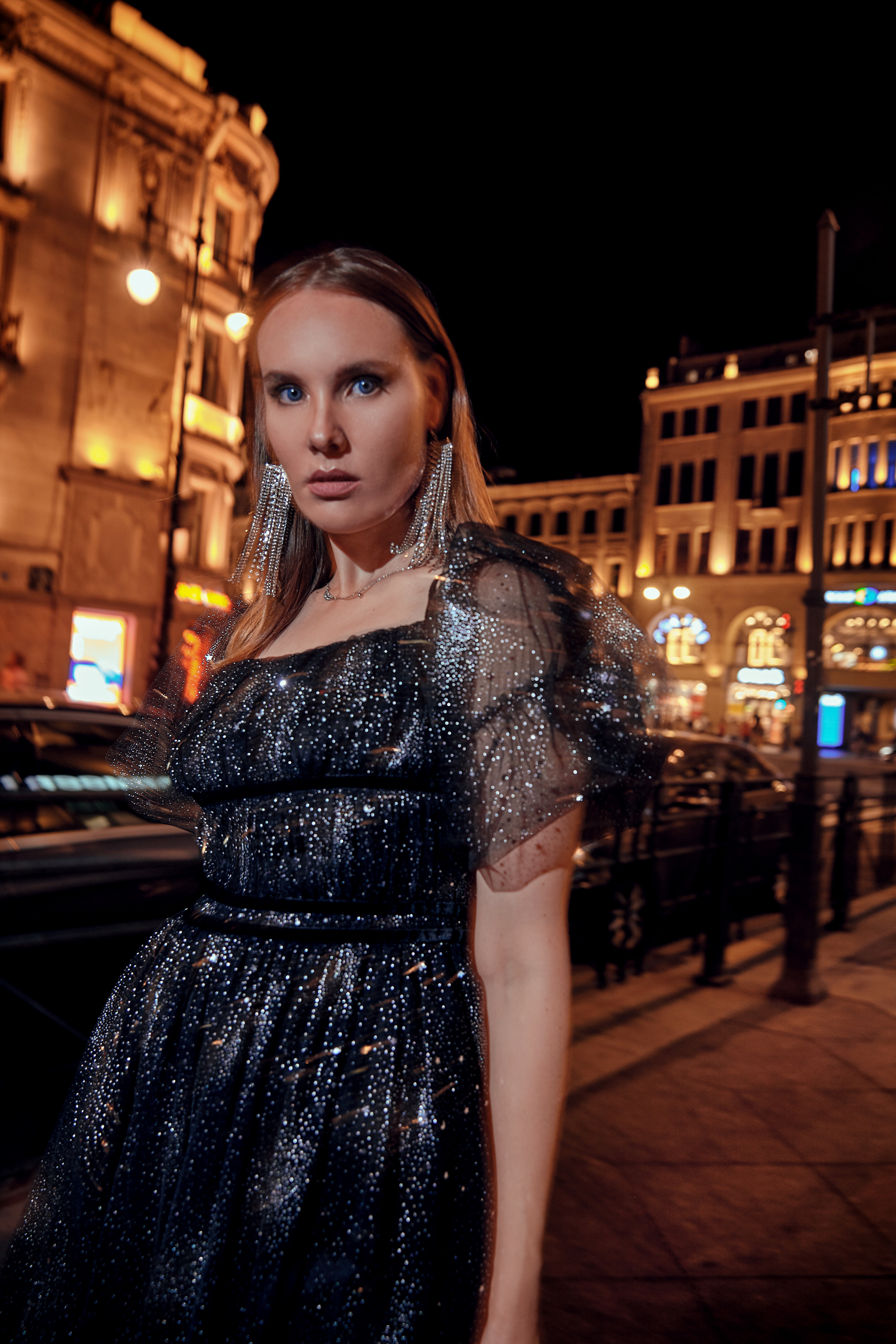 Ночная fashion съемка на Невском. Рекламный фотограф Санкт-Петербург Катерина Мишкель