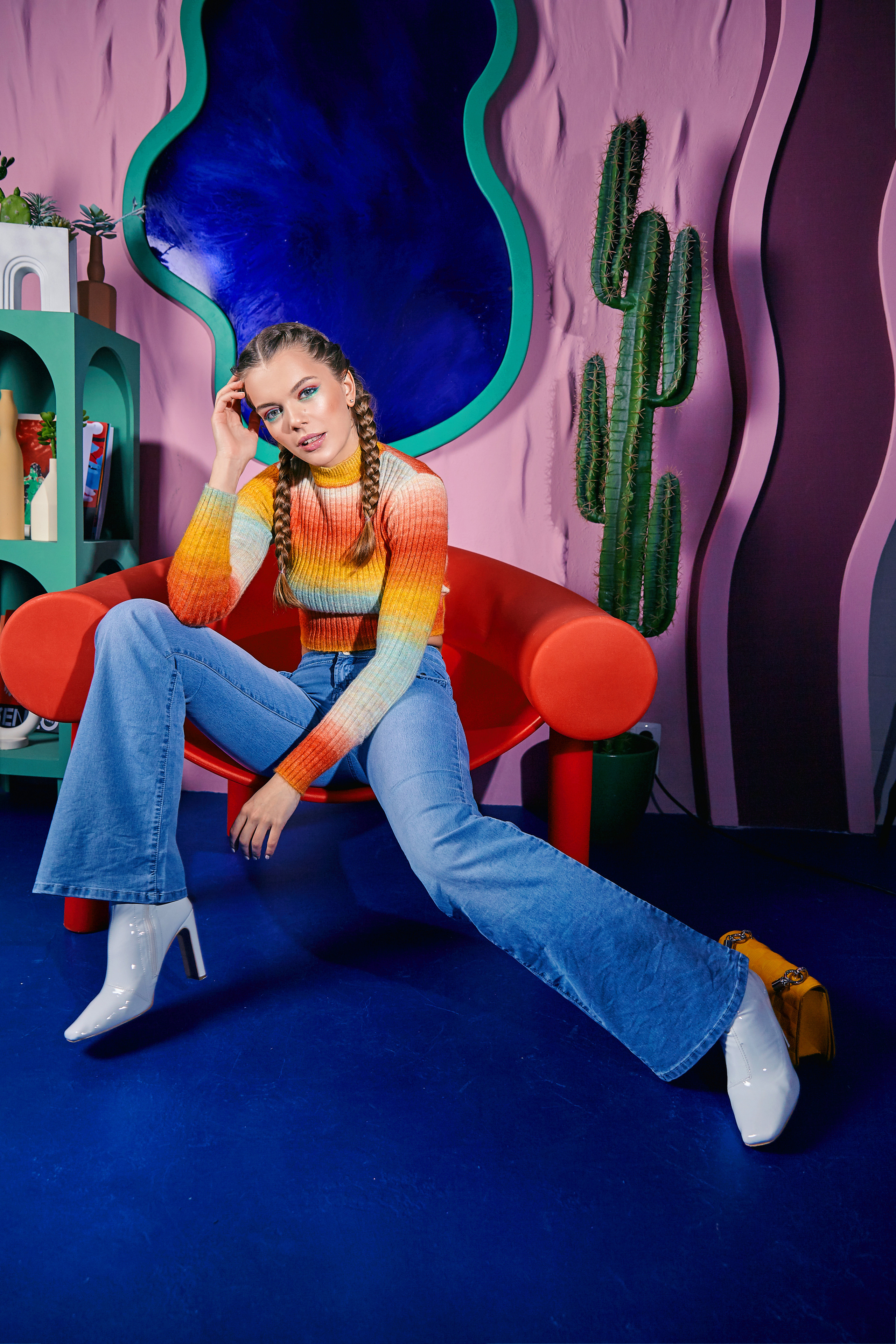 Стильная съемка в стиле 80-х. Рекламный фотограф Санкт-Петербург Катерина Мишкель