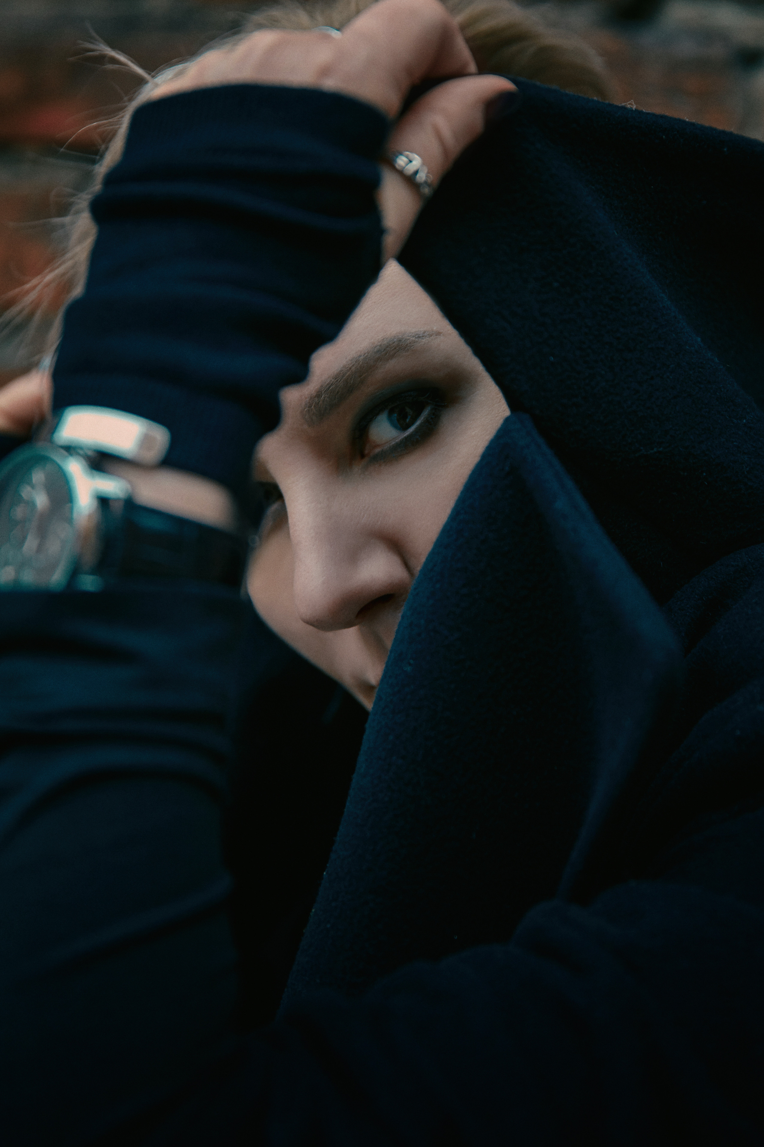 Нуарная фотосессия в метро и на Васильевском Острове. Рекламный фотограф Санкт-Петербург Катерина Мишкель