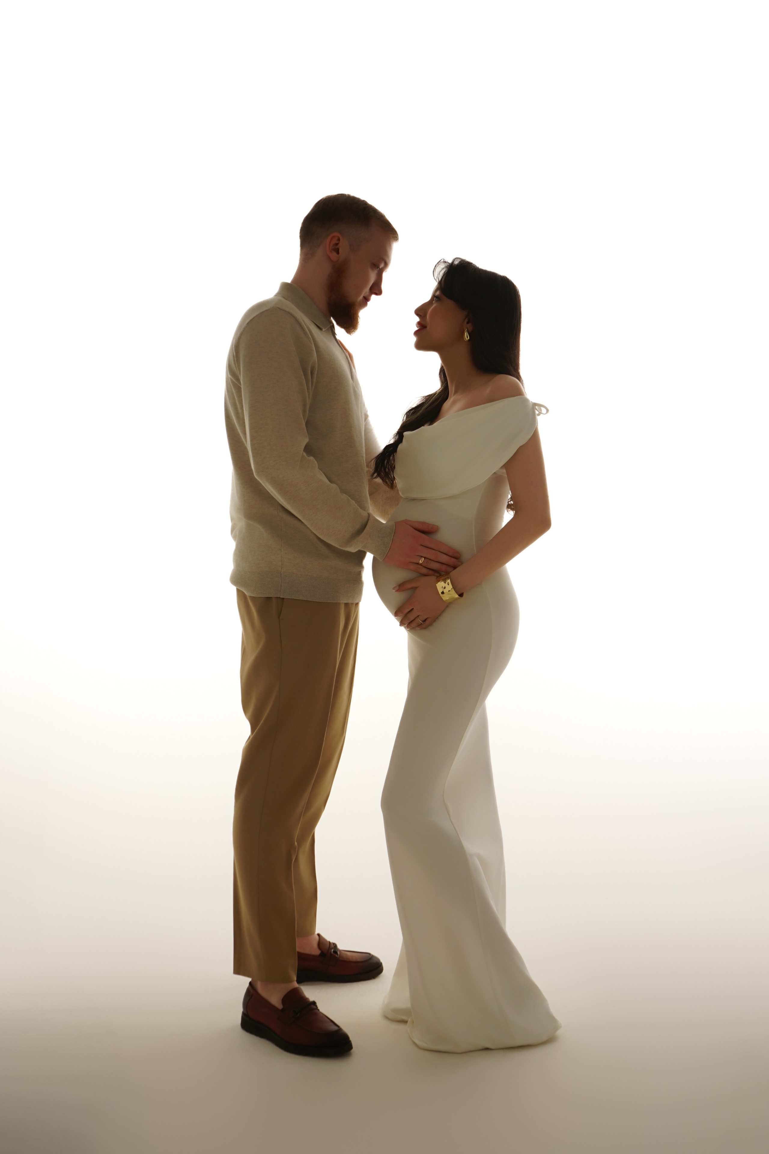 Съёмка беременности в моей фотостудии «НЕБО». Женский фотограф в Химках Алёна Ленёва