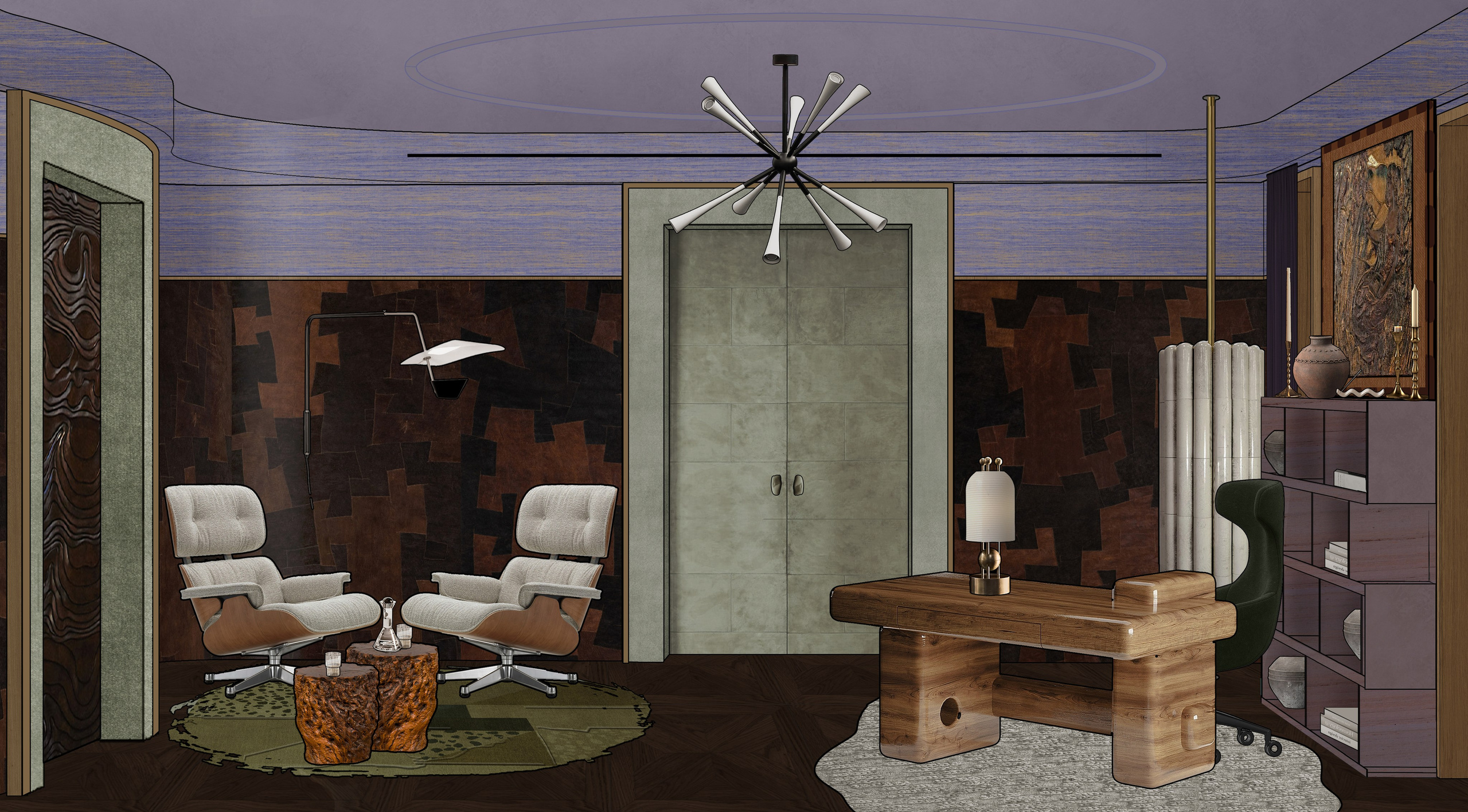 Various projects for decorating individual rooms. SHAIMERDINOVA INTERIORS