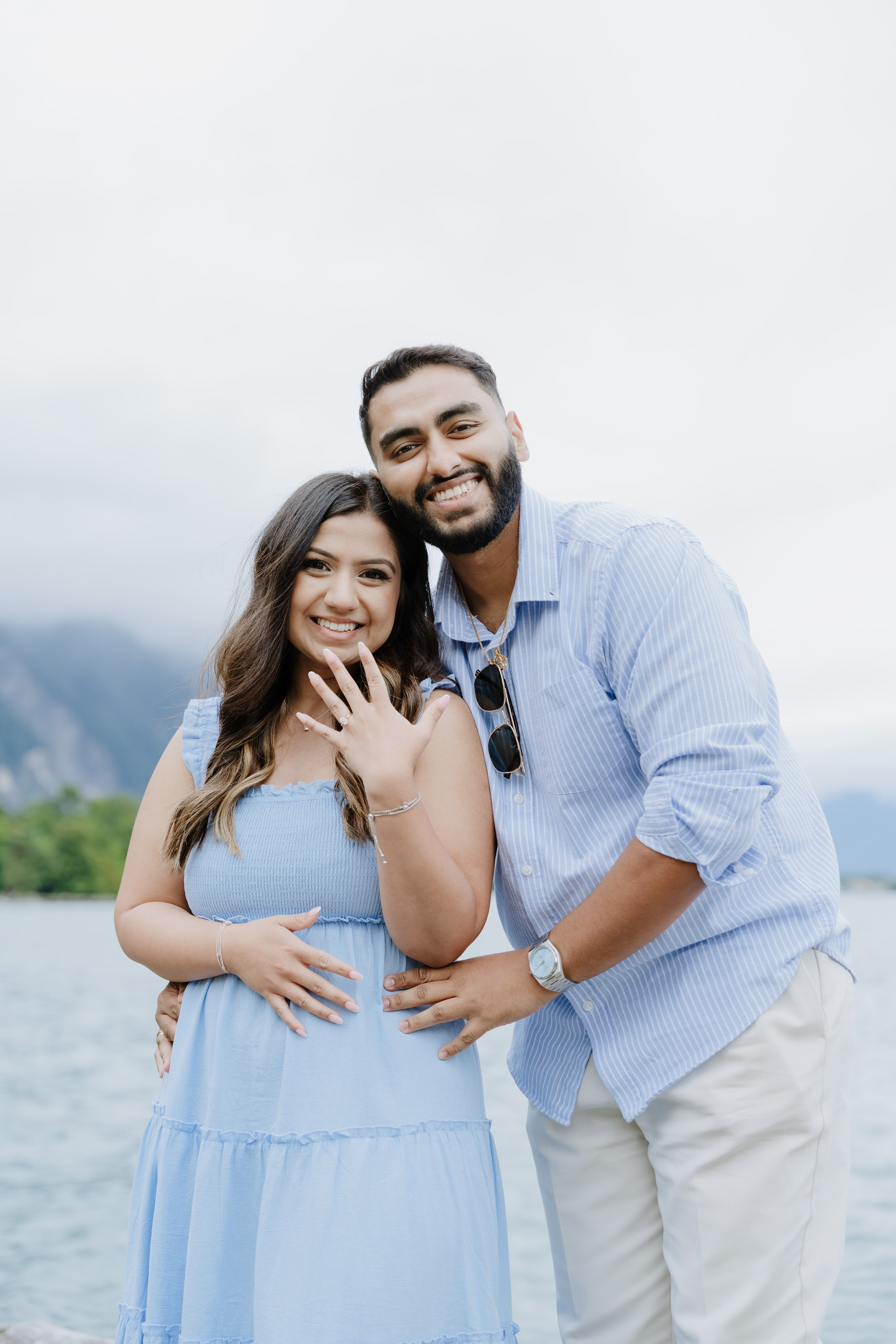 Krishna & Ravi | Proposal Montreux. Professional Wedding Photographer Geneva & Romande Switzerland | Tanya Creator