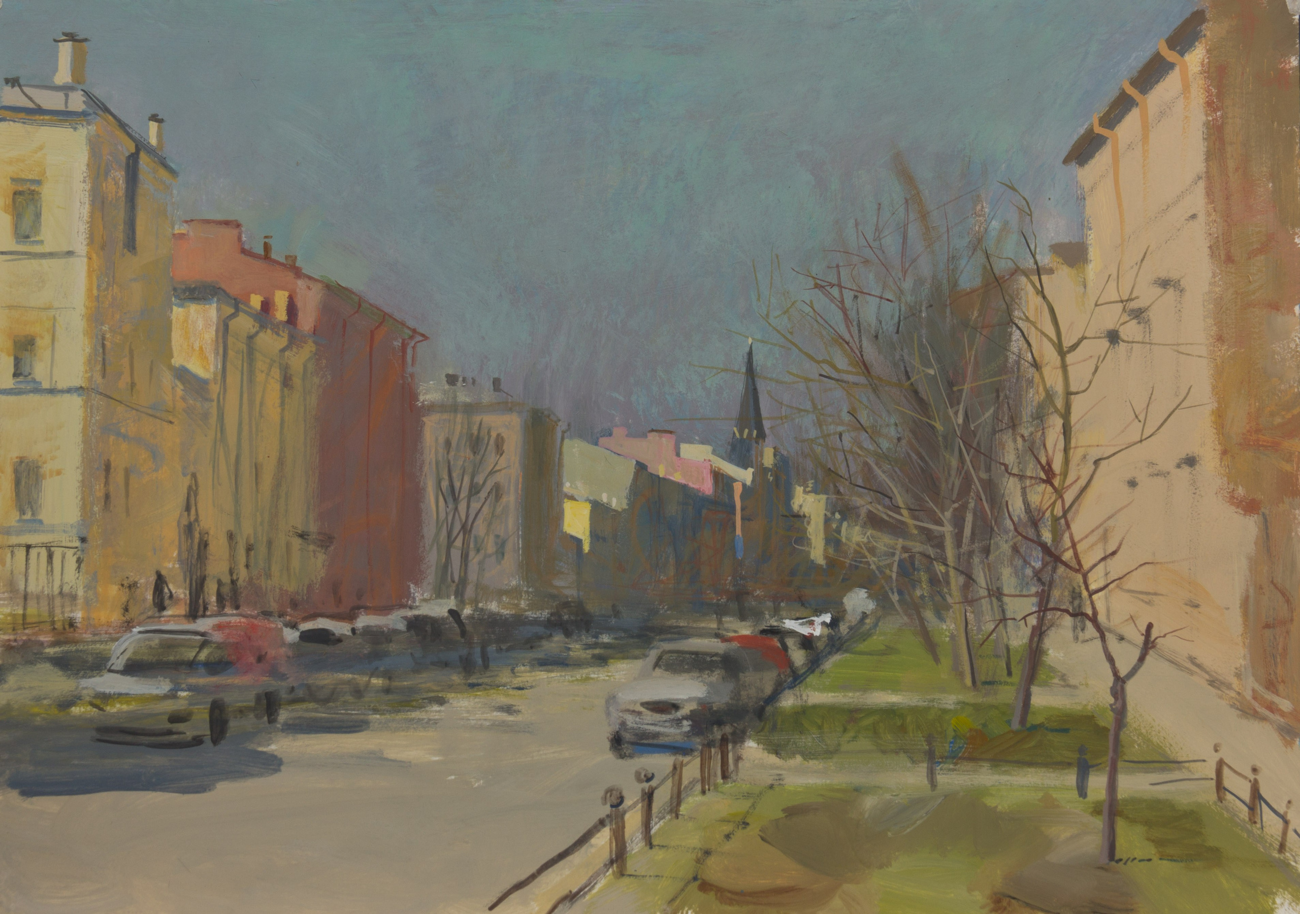 Город, графика. Ольга Васильева художник в Санкт-Петербурге