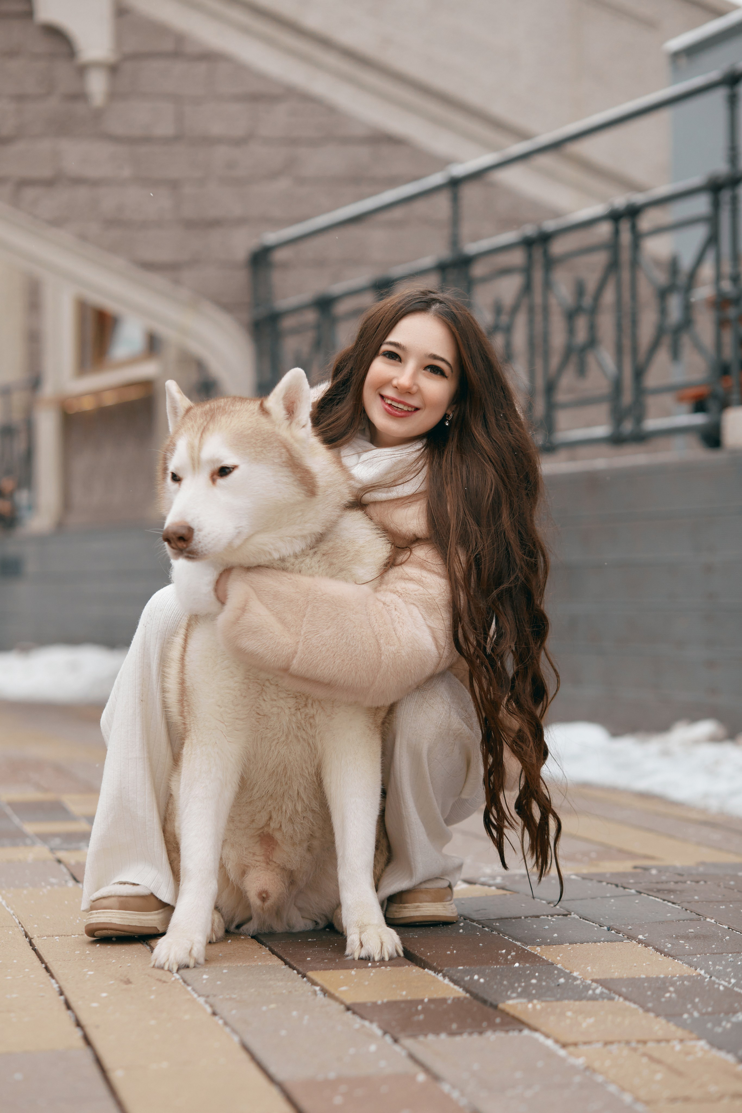 Прогулочная фотосессия с хаски. Прончатова Алина. Свадебный и семейный фотограф