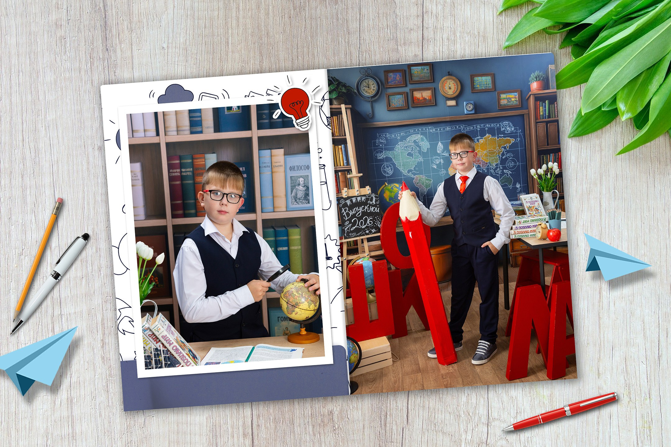 Выпускной альбом для школьников 4 класса. Выпускные альбомы. Фотостудия «Олеся»