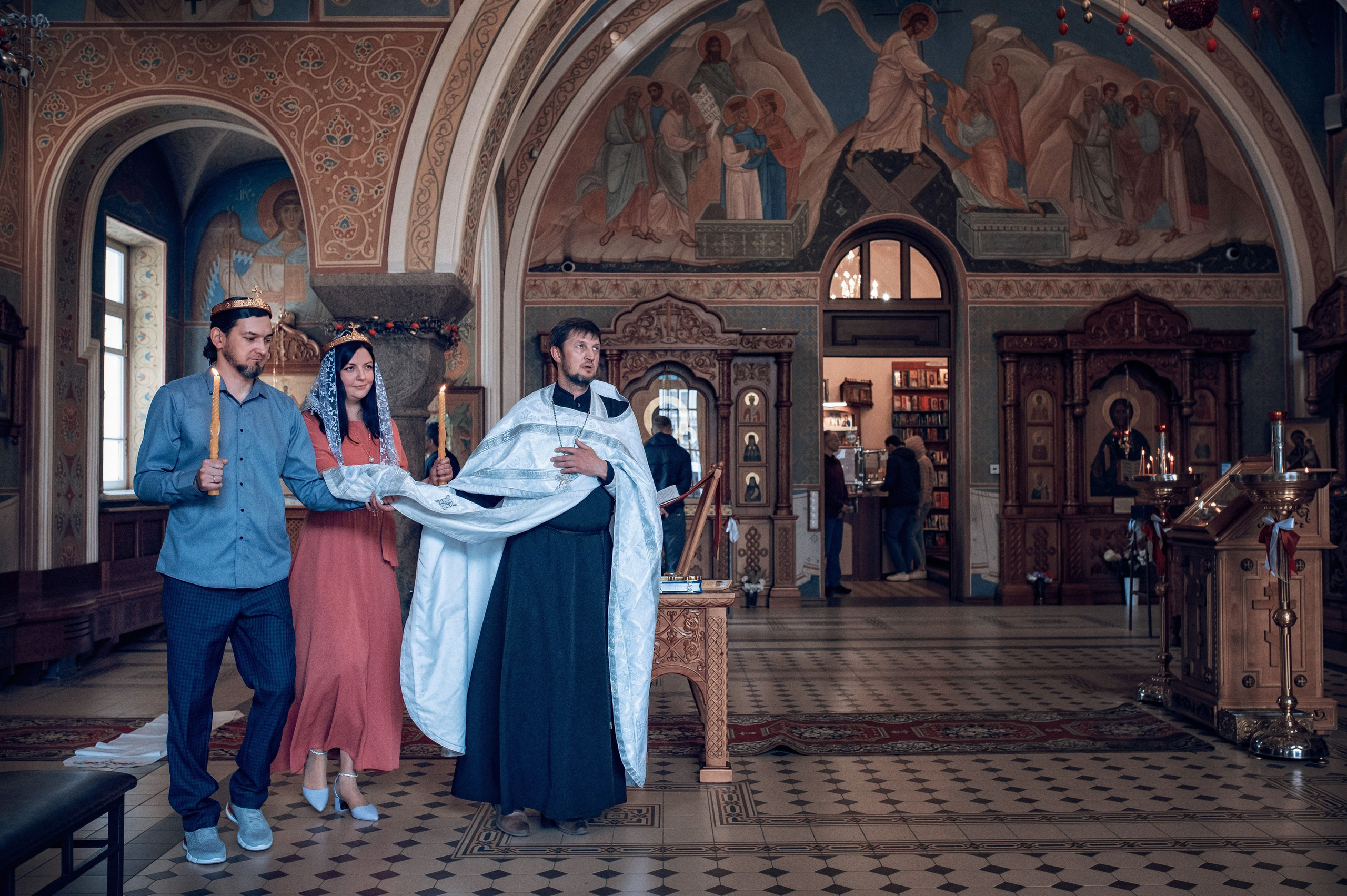 Съемка таинства венчания. Фотографы крещения/венчания  Красноярск Татьяна и Вячеслав Переваловы