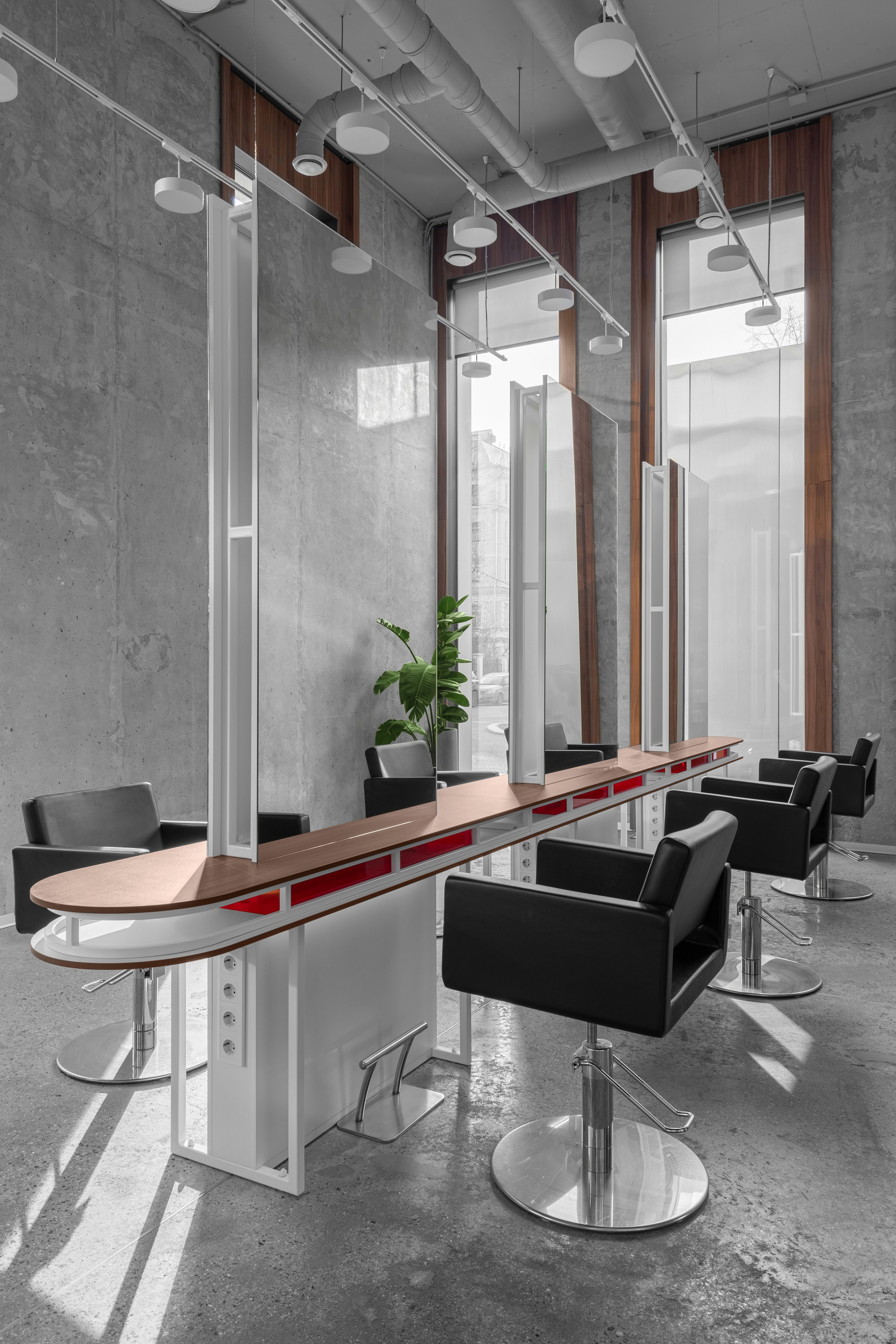 Парикмахерская K4 в Москве. Интерьерный фотограф в Нижнем Новгороде и Москве Владимир Гудков