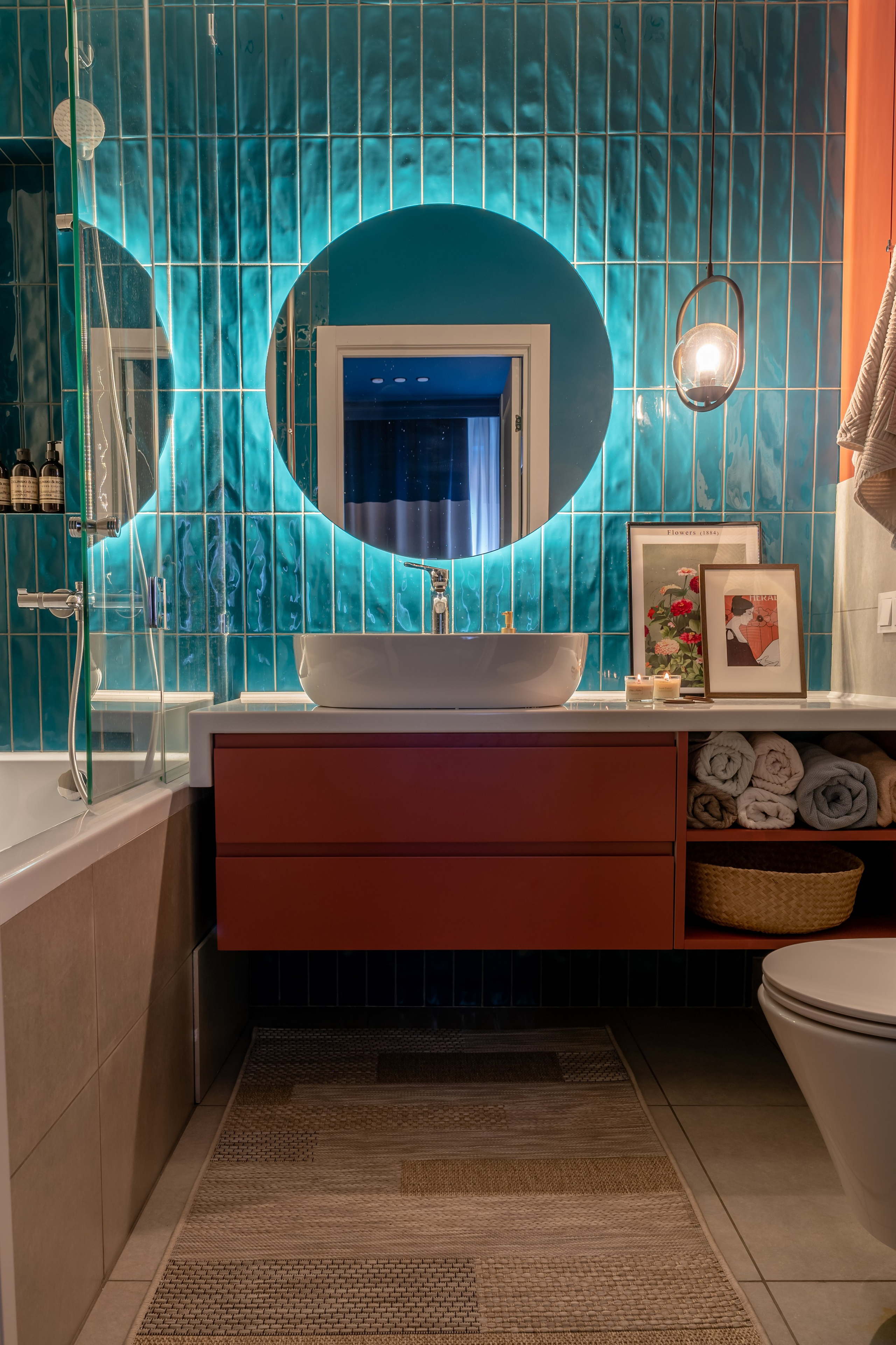 Алматы, Bureau2×2 — реализованный дизайн-проект квартиры, апрель 2023. Интерьерный фотограф Алматы