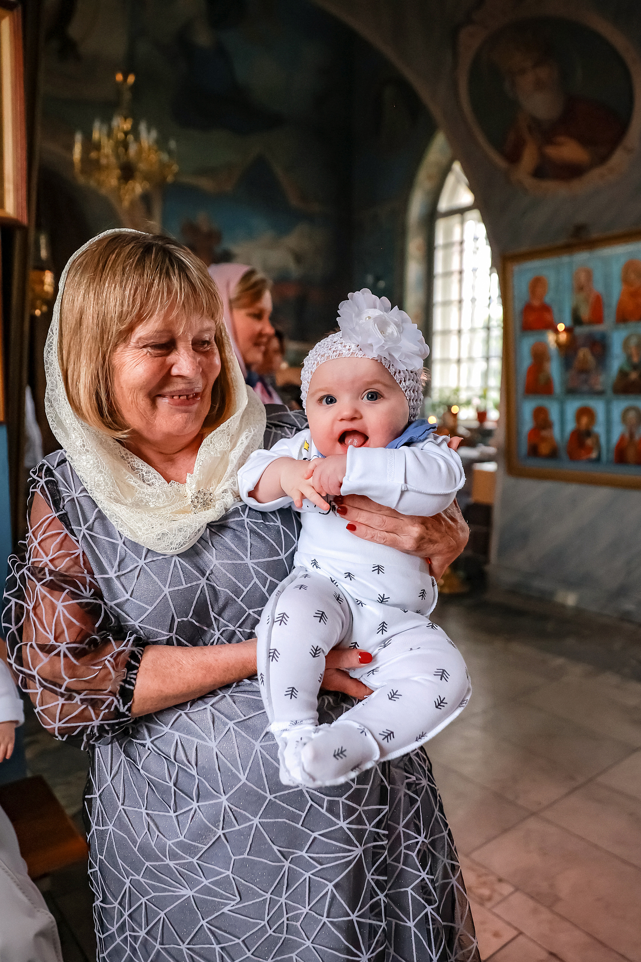 Таинство Крещения двойни. Село Вешаловка Липецкой области. Семейный и детский фотограф в Краснознаменске Виктория Санкина