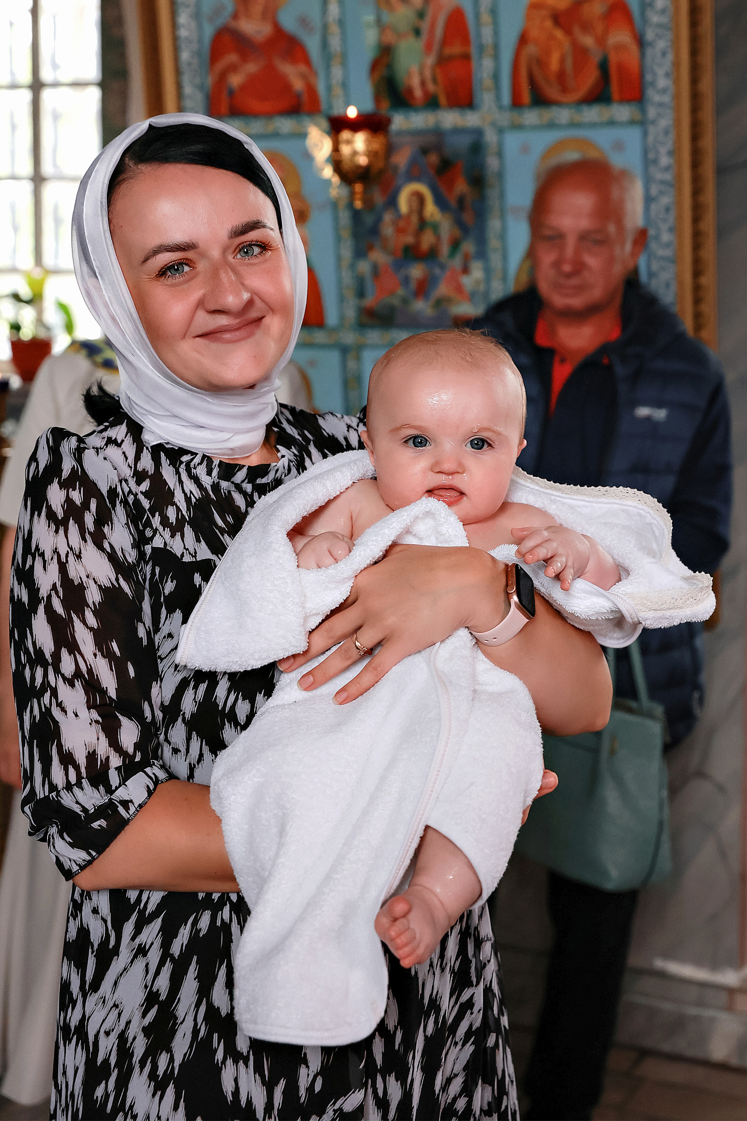 Таинство Крещения двойни. Село Вешаловка Липецкой области. Семейный и детский фотограф в Краснознаменске Виктория Санкина