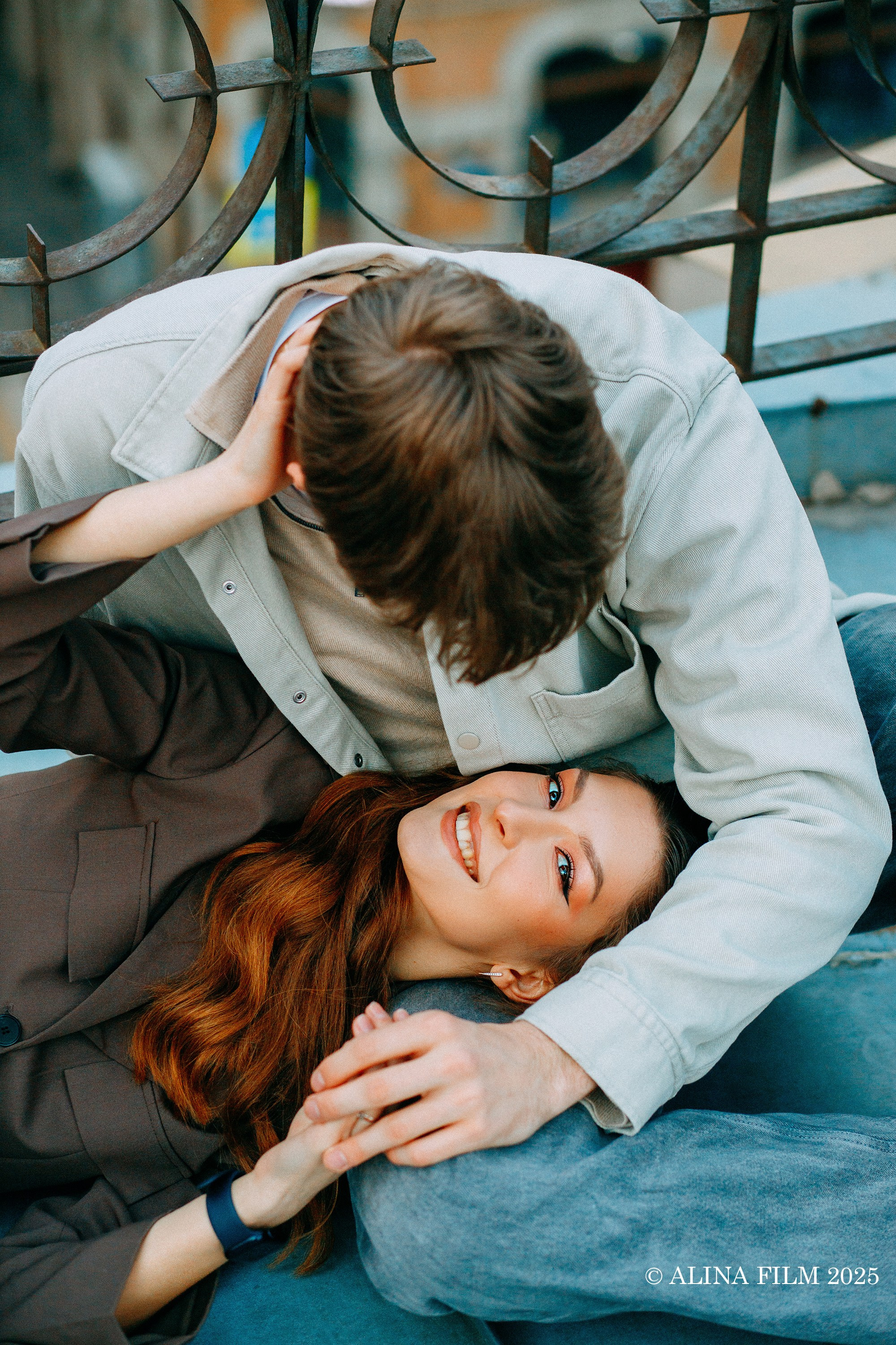 Фотосессия на крыше в Питере (лавстори). Фотограф в Санкт-Петербурге Alina Film